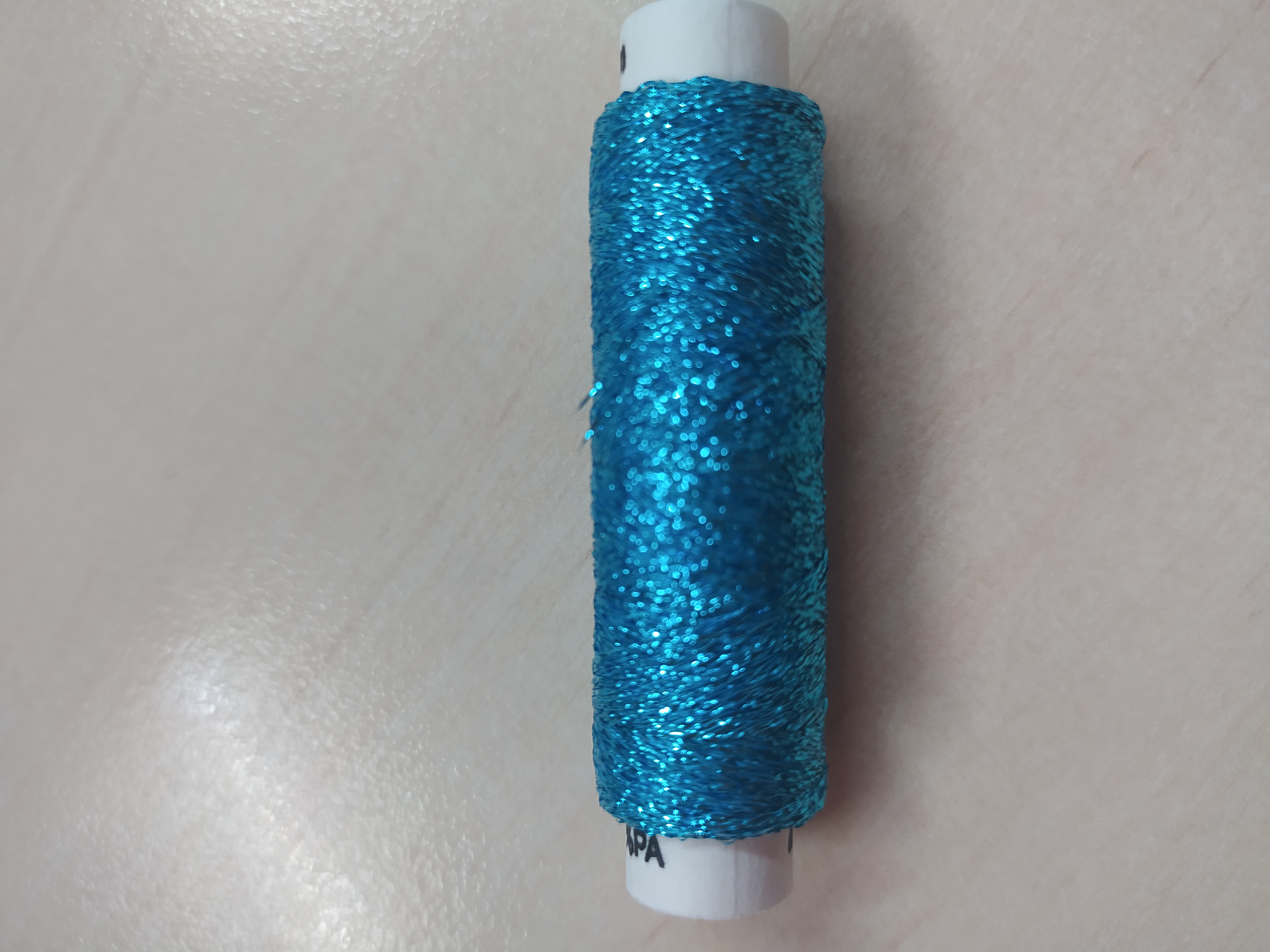 Efektní příze nitě Metalux 100 m modrý tyrkys