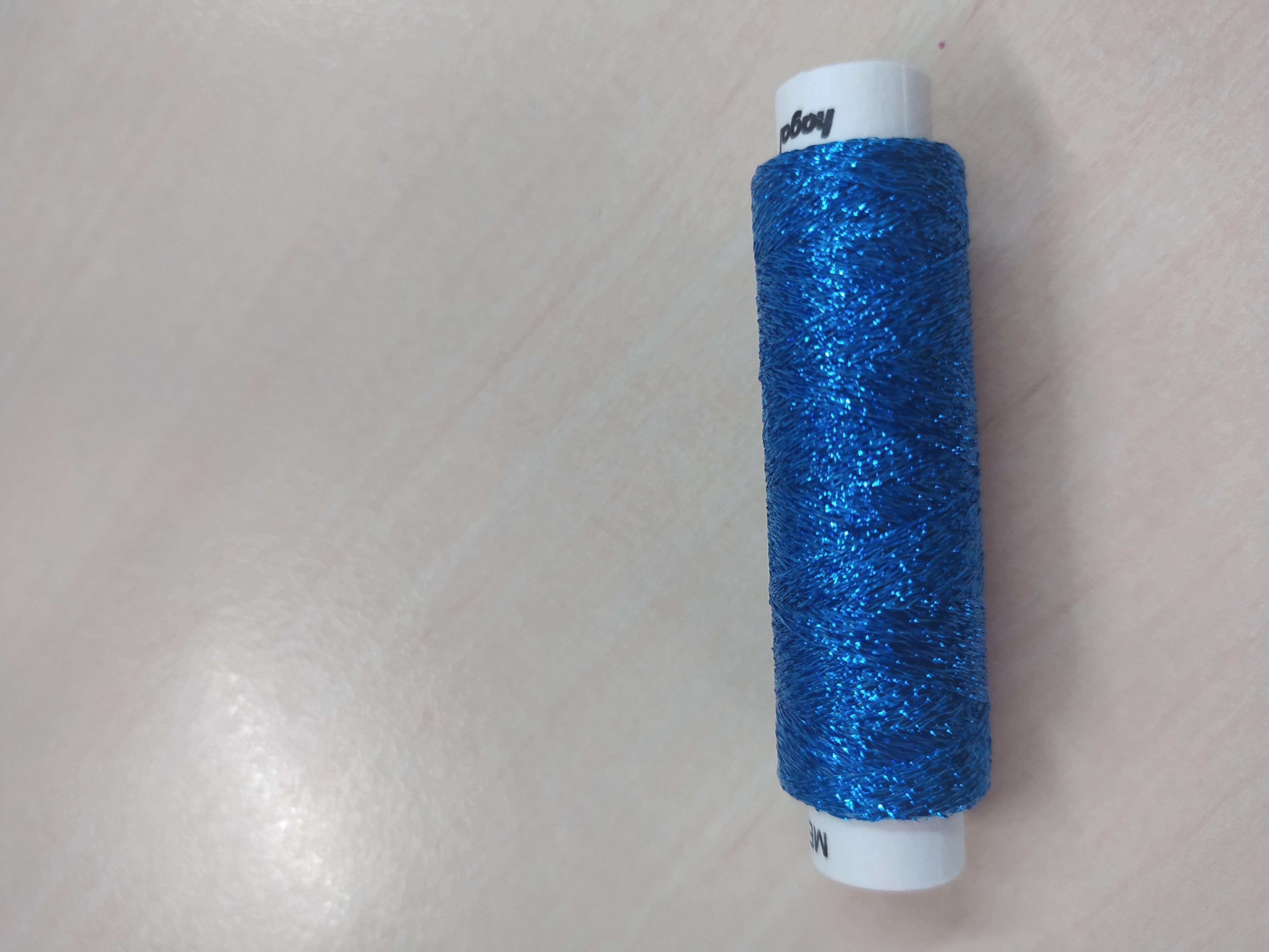 Efektní příze nitě Metalux 100 m modrá