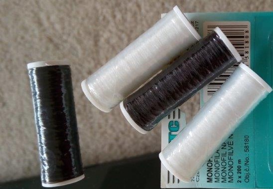 Monofilové šicí vlákno - nitě monofil čiré