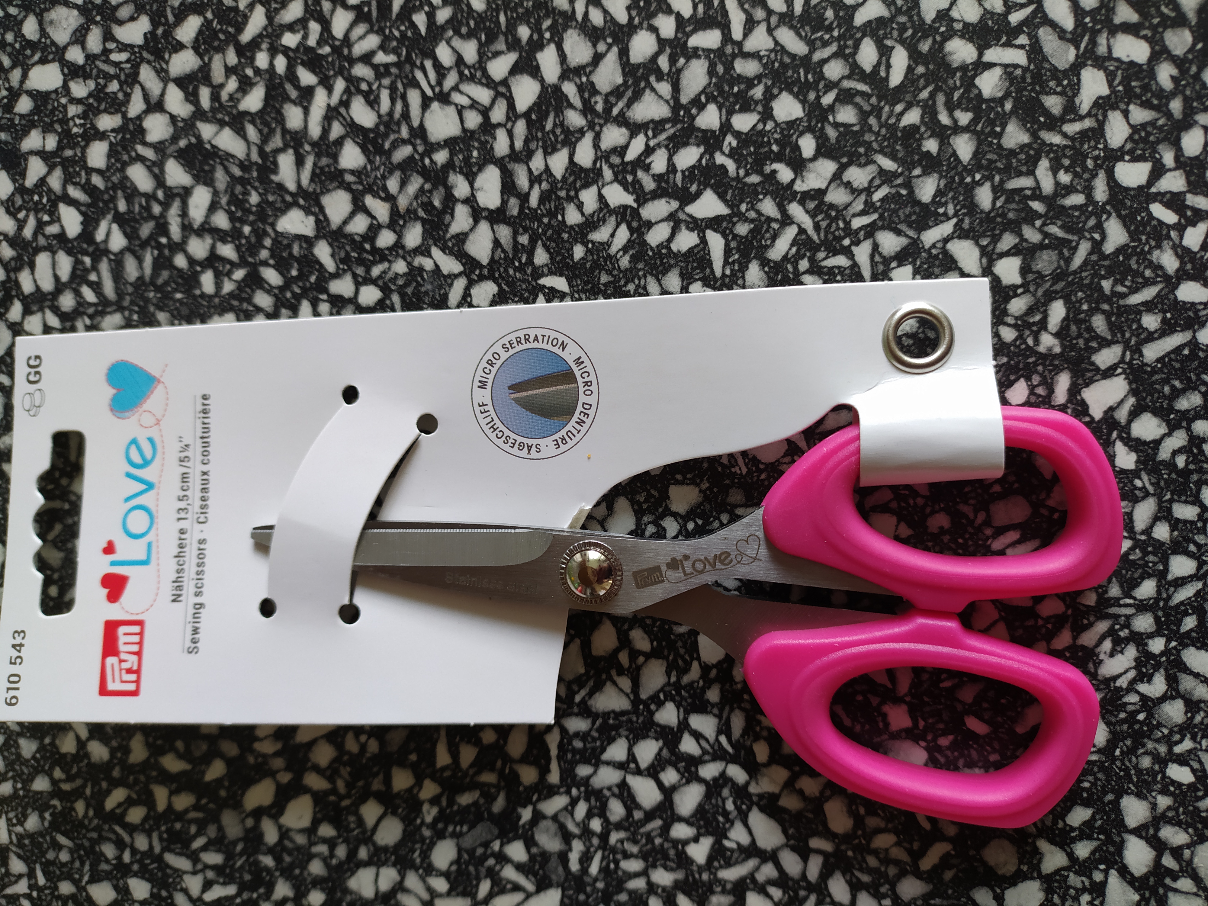 Nůžky 13,5 cm Mikrozub PRYM LOVE