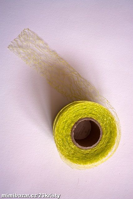Stuha pavučinka netkaná 40 mm žlutozelená