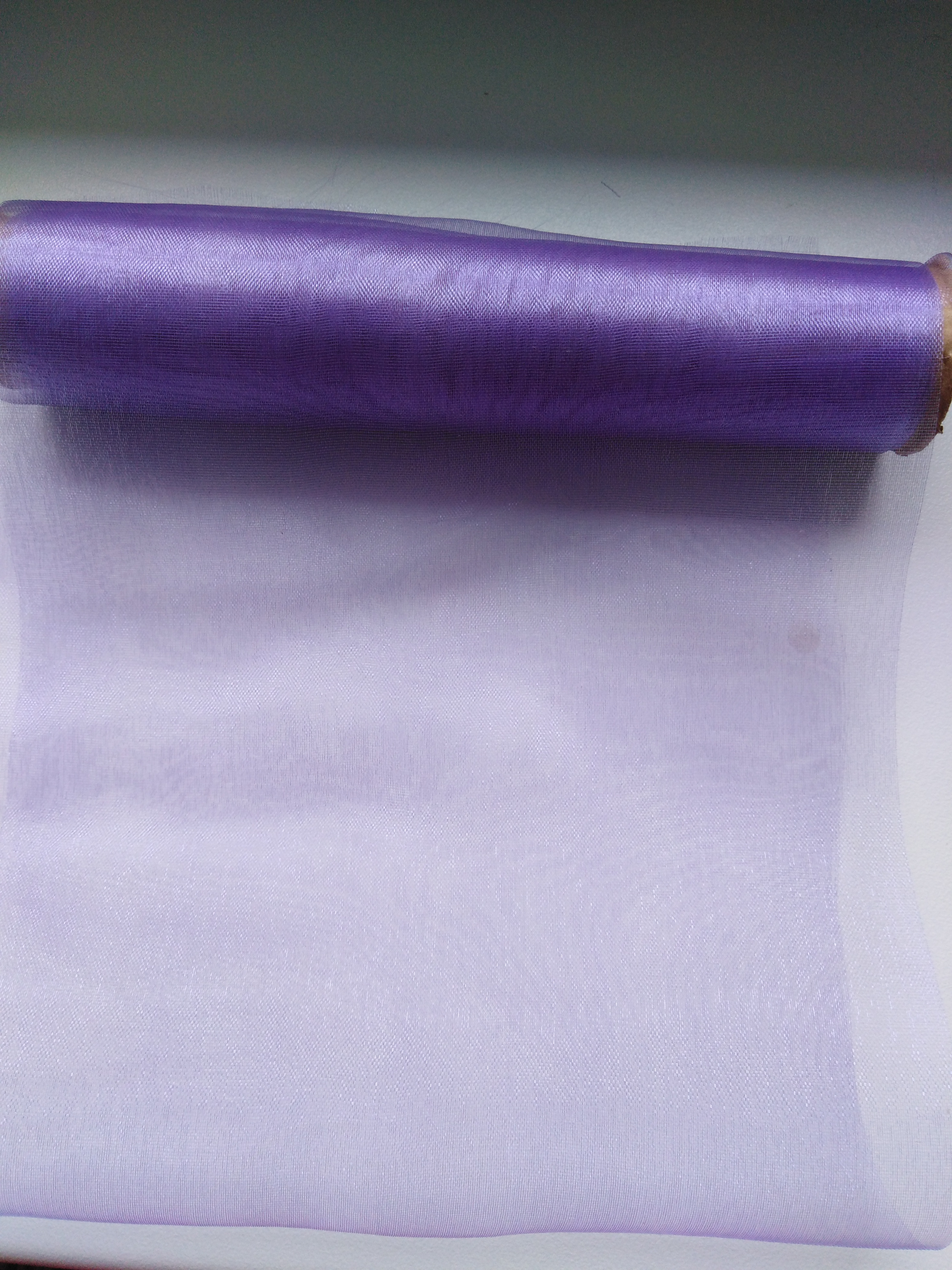 Organza řezaná šíře 16 cm kosatec