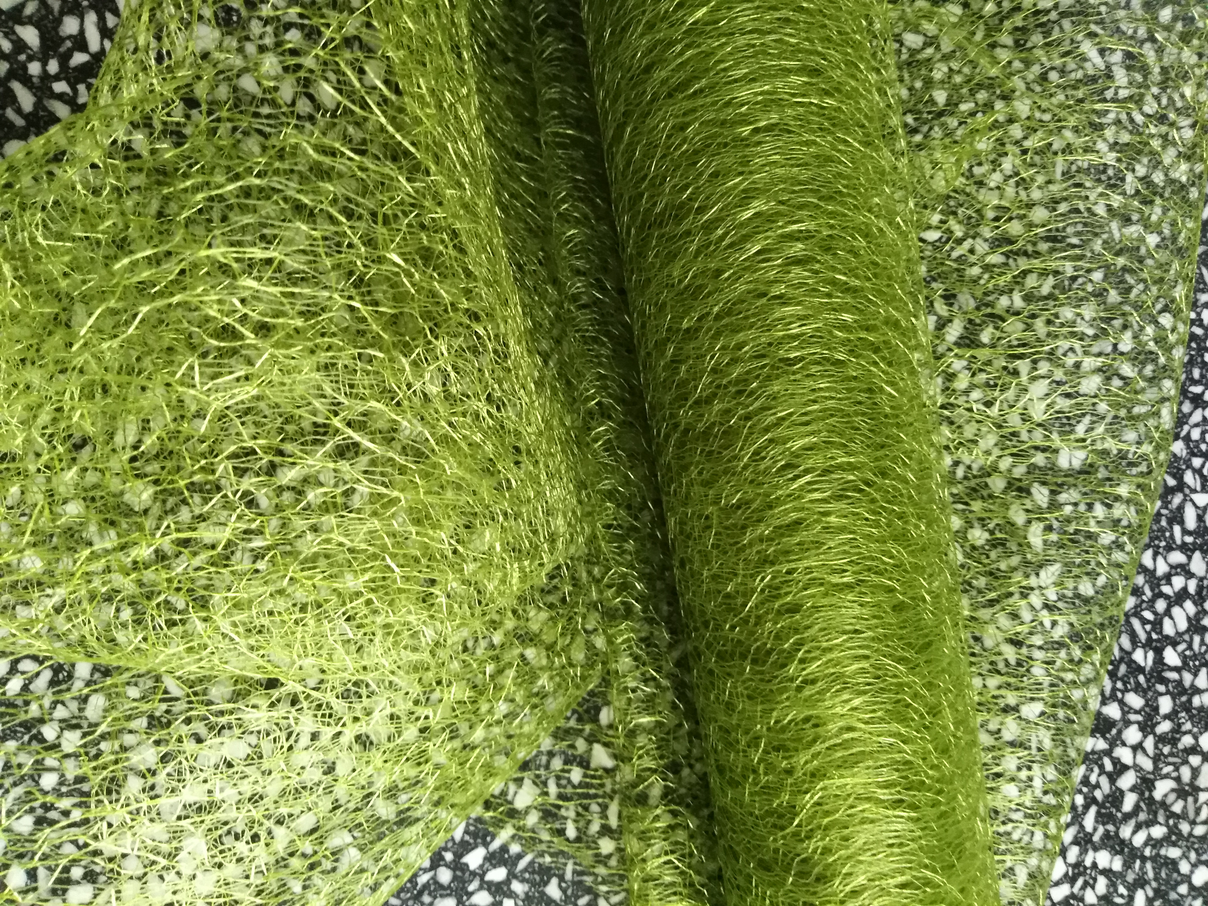 Organza pavučinka šíře 37-40 cm khaki