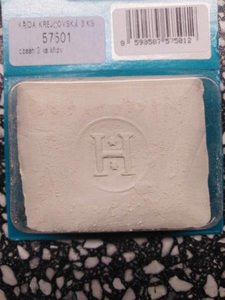 Křída krejčovská - karta 3 ks bílá