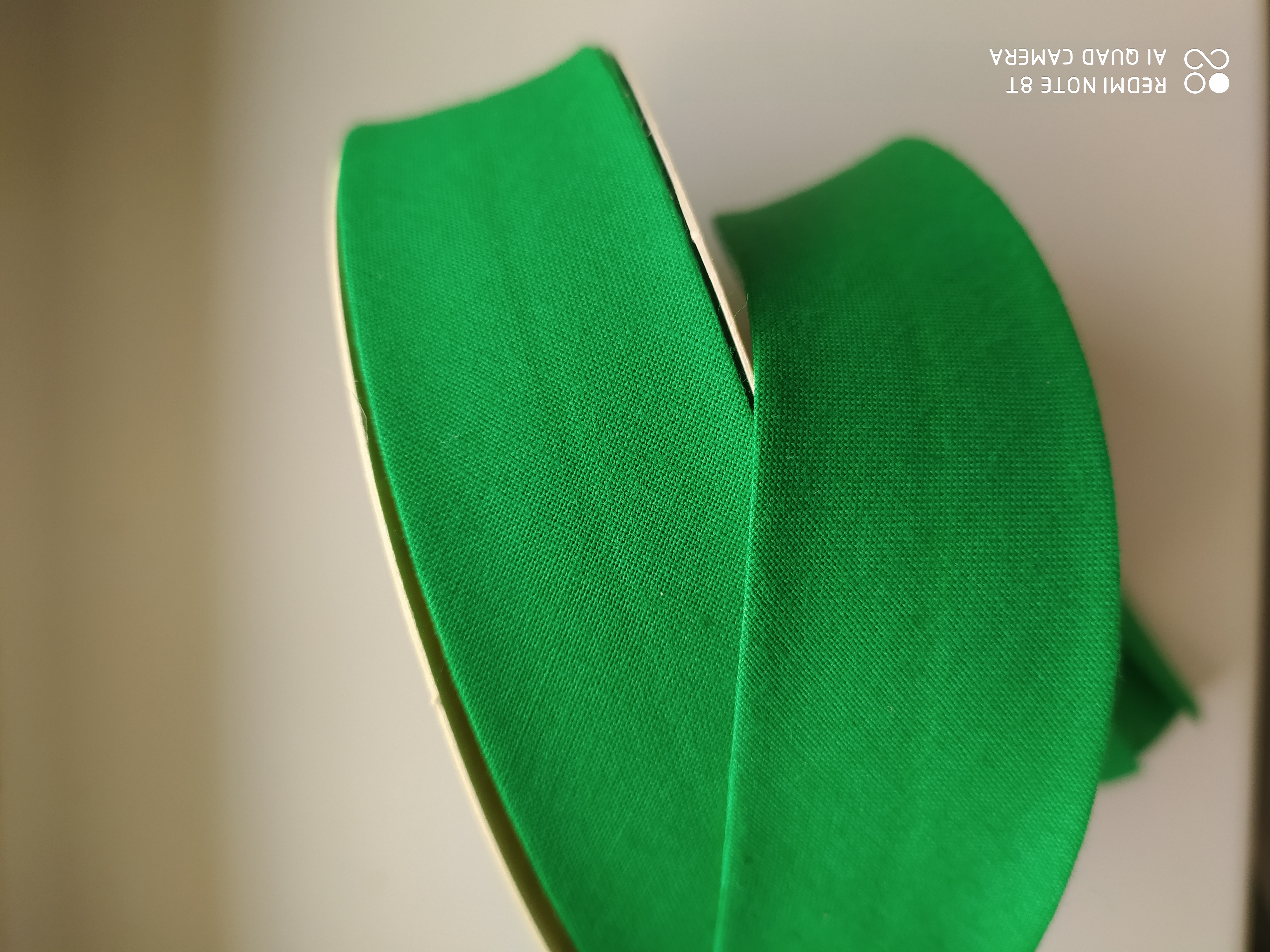 Šikmý proužek 30 mm bavlněný zelený