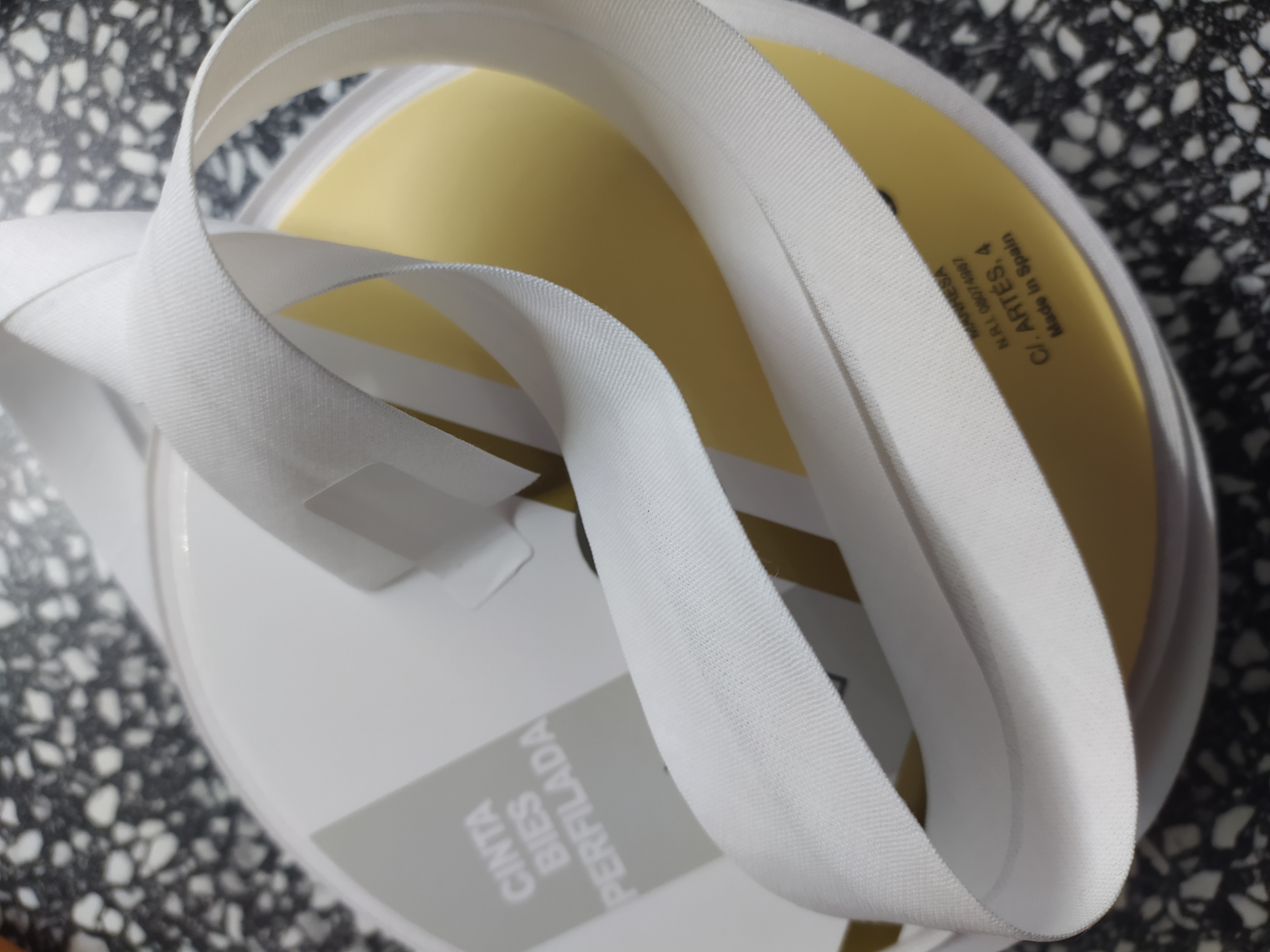 Šikmý proužek 30 mm bavlněný bílý