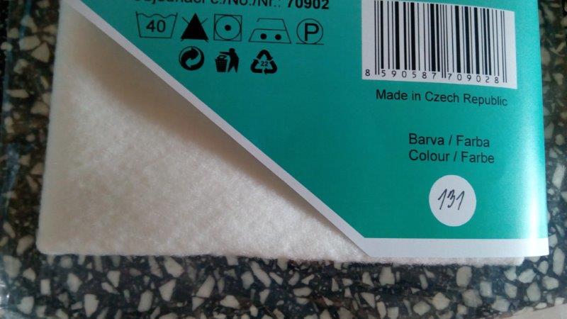 Dekorační plsť - filc 50 x 60 cm bílá 131