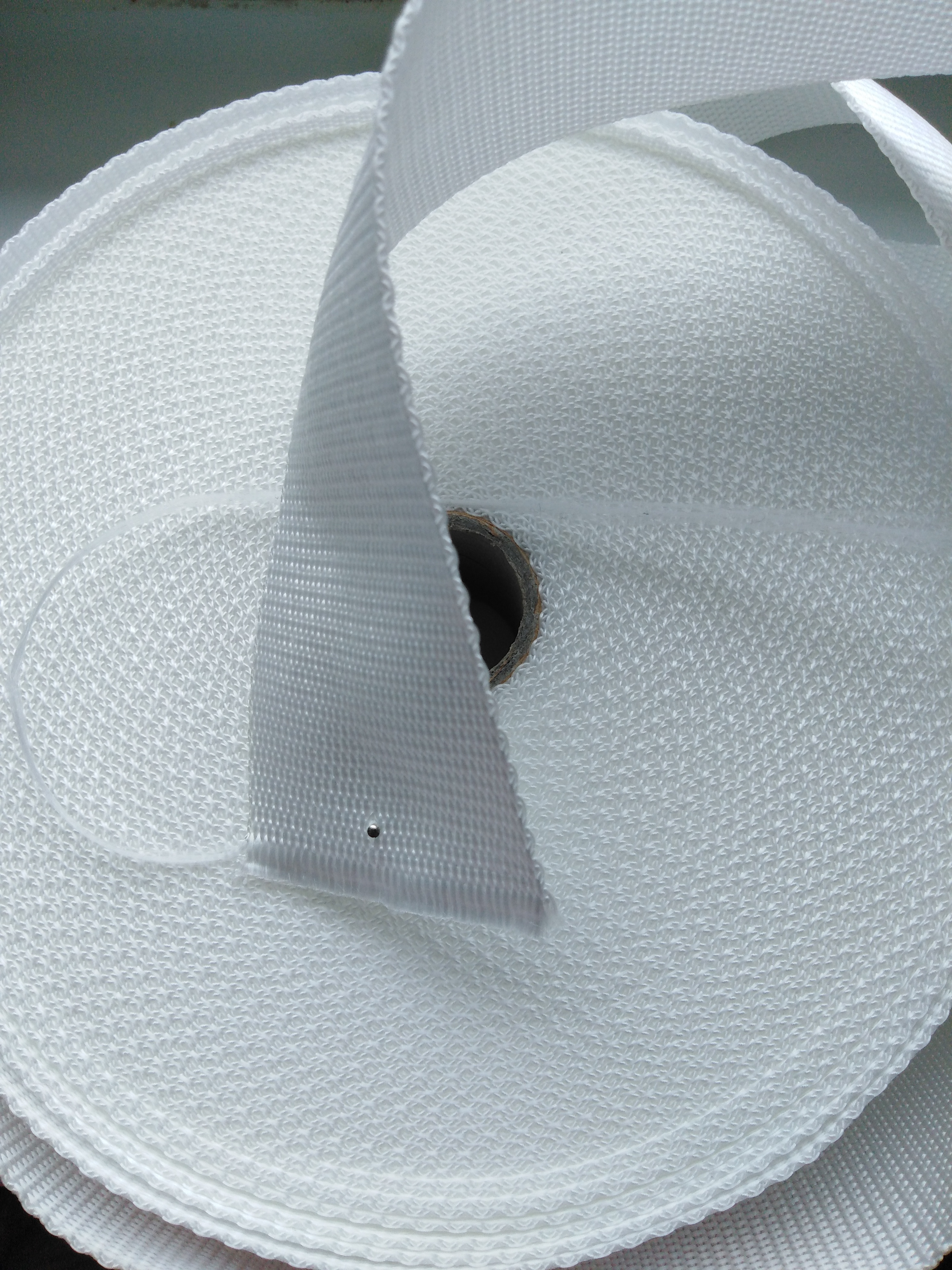 Popruh polypropylenový 25 mm bílý