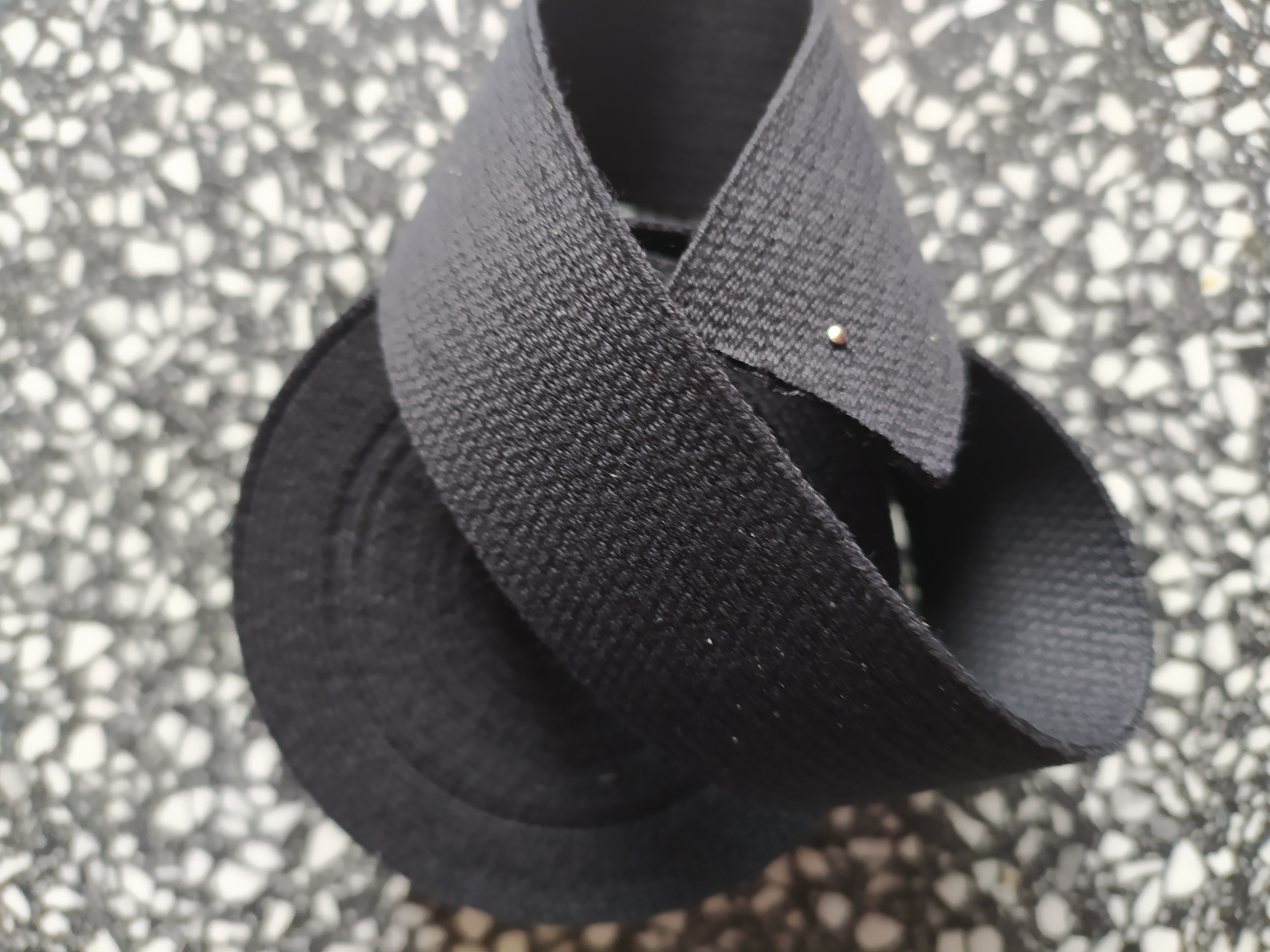 Popruh bavlněný 30 mm černý