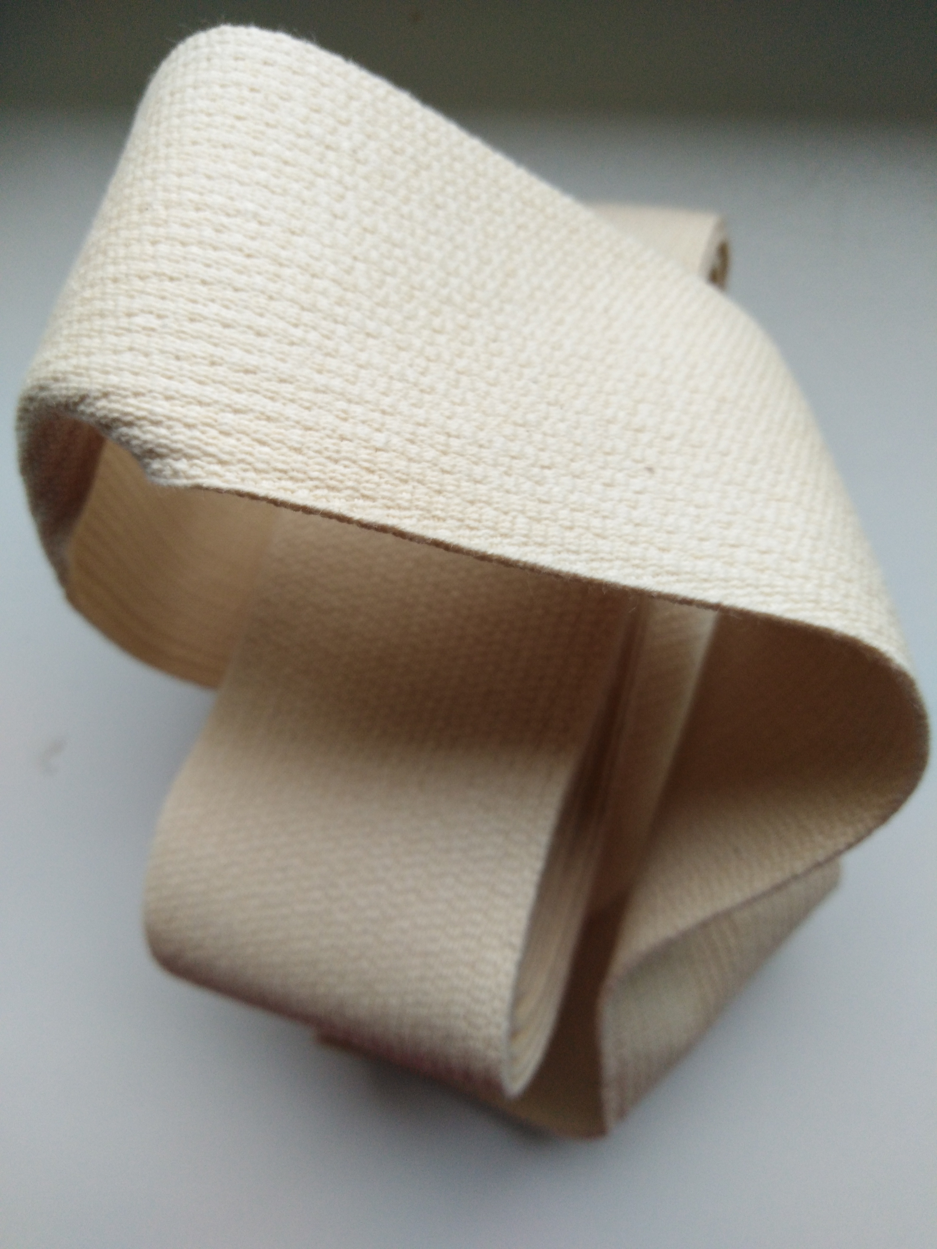 Popruh bavlněný 50 mm režný