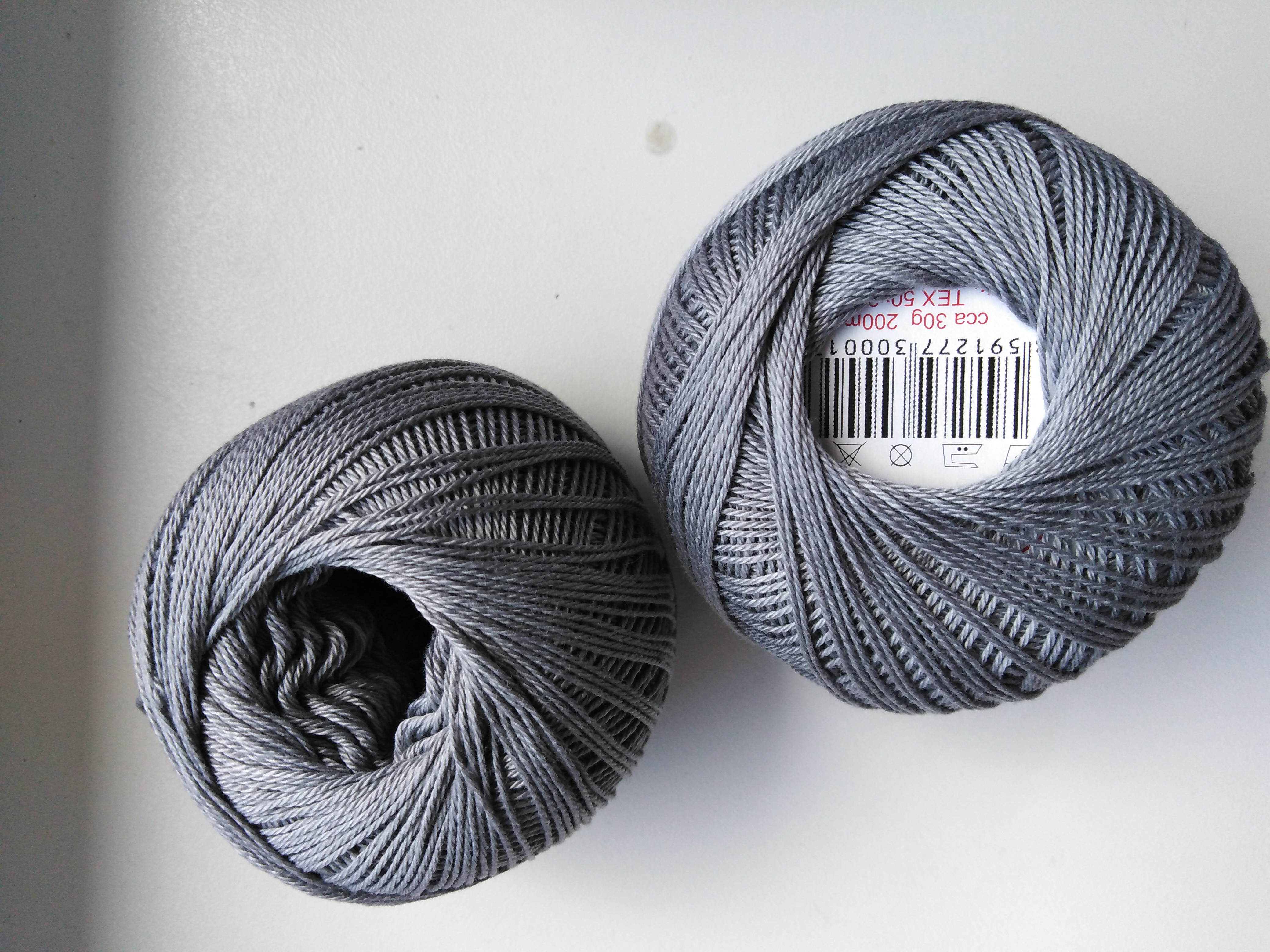 Příze Sněhurka šedá 8854