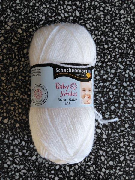 Příze Bravo Baby 185 bílá 1001