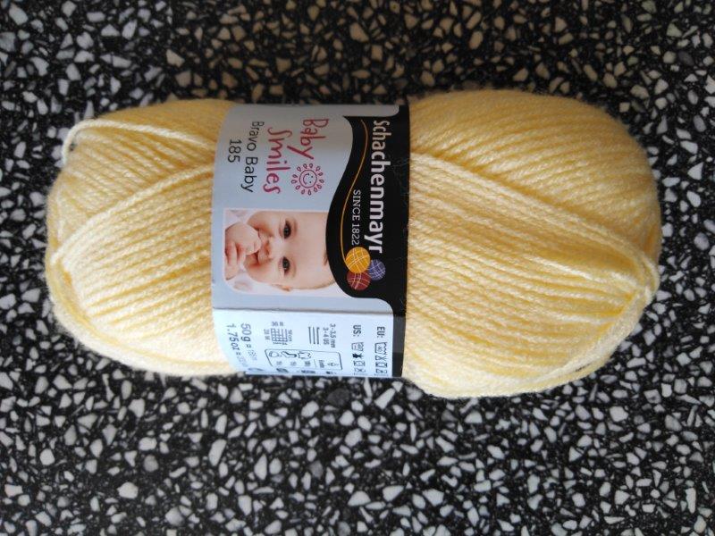 Příze Bravo Baby 185 světle žlutá 1021
