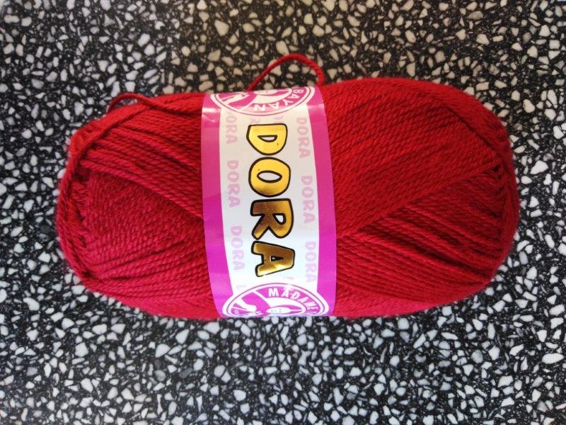 Příze Dora karmínová 034