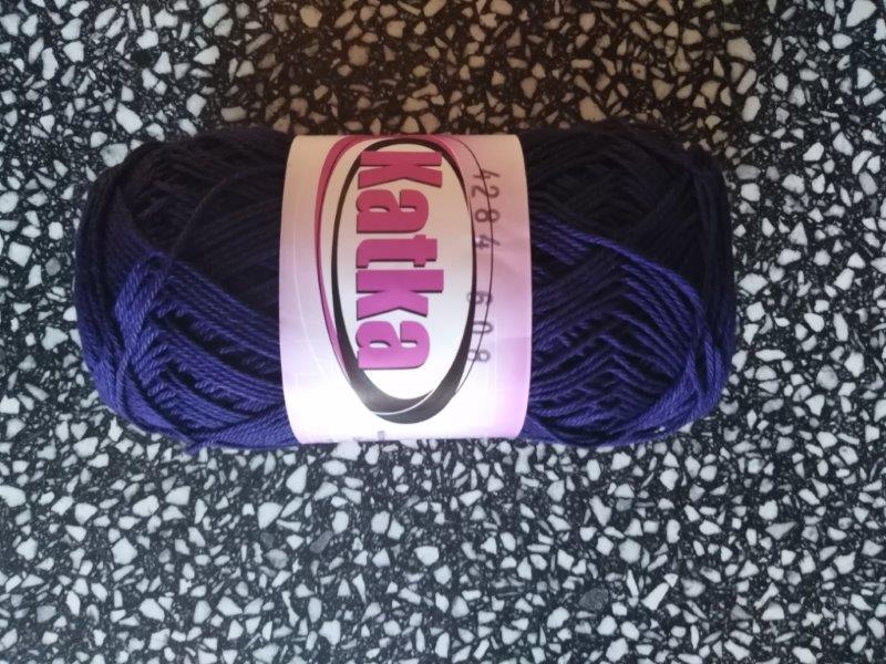 Příze Katka temně fialová 4284