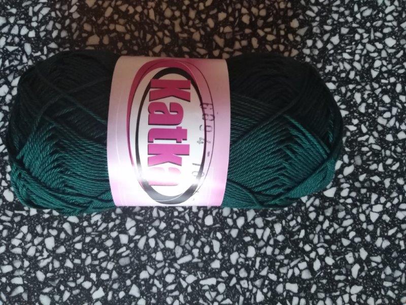 Příze Katka temně zelená 6894