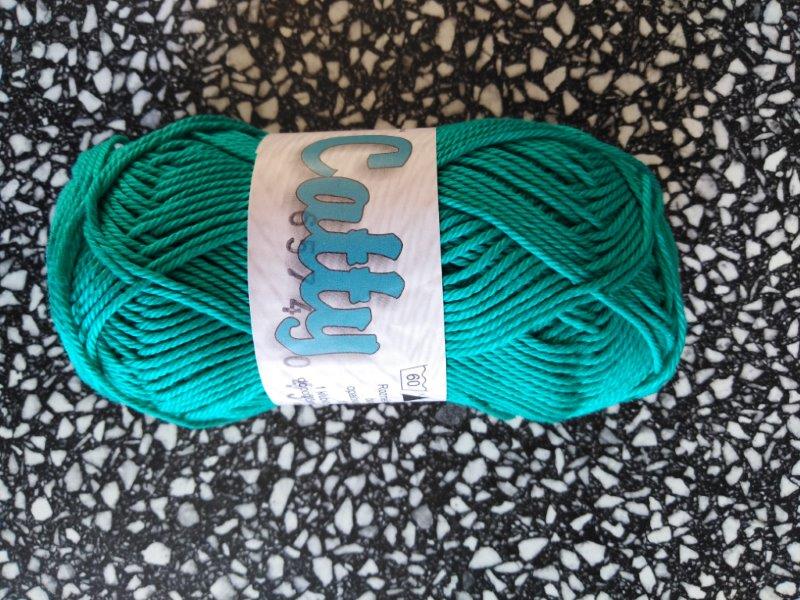 Příze Catty paví zeleň 6574