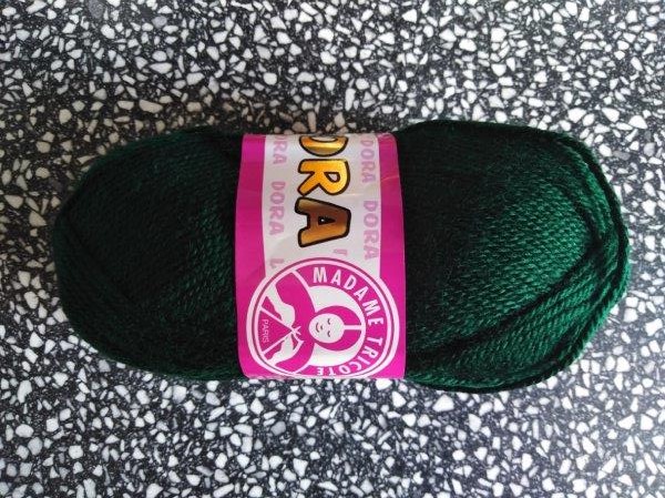 Příze Dora tmavá zeleň 088