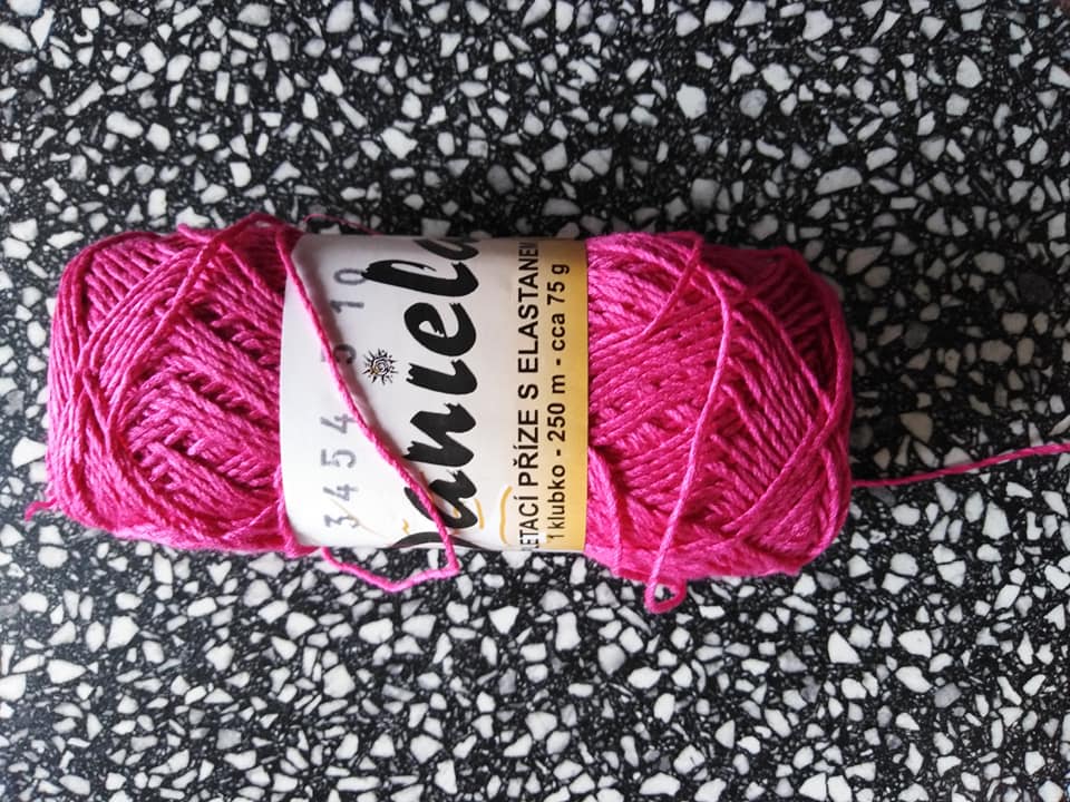 Příze Daniela fialovočervená 3454