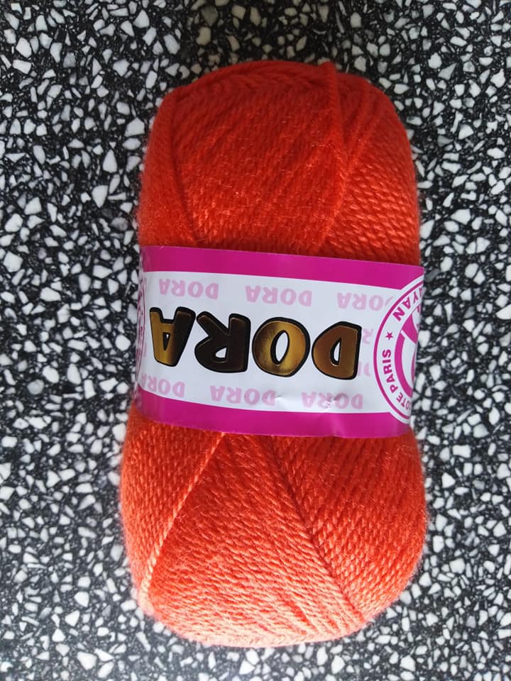 Příze Dora 031 oranžová