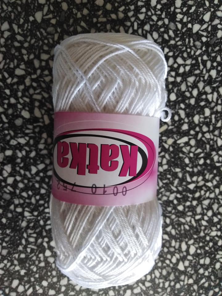 Příze Katka bílá 0010