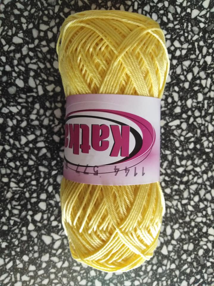 Příze Katka žlutá 1144