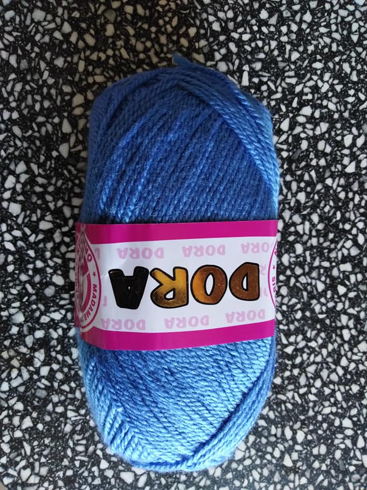 Příze Dora střední modrá 015