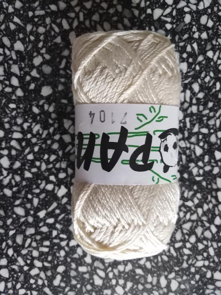 Příze Panda bambus 50 g krémová 7104