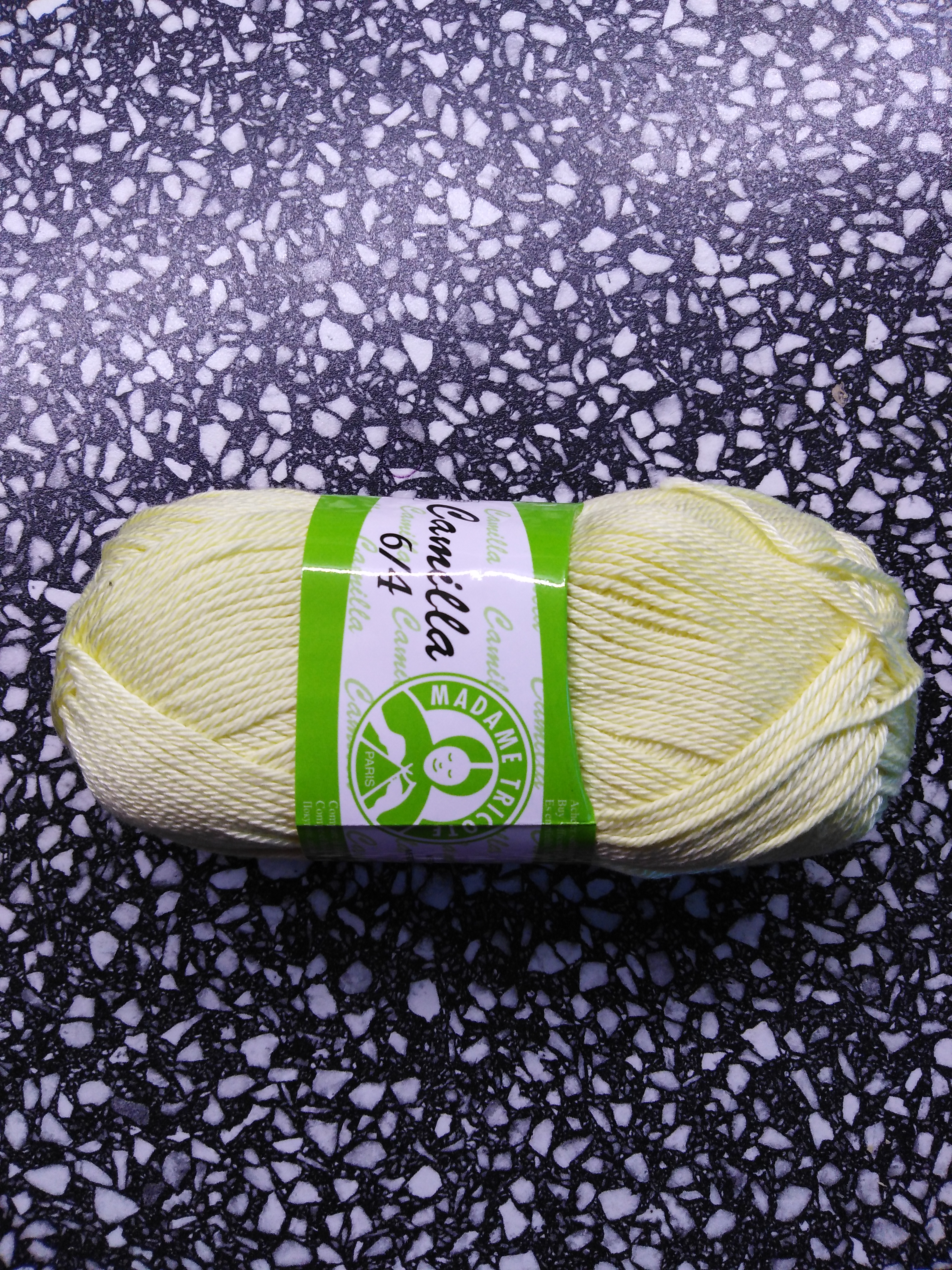 Příze Camilla světle žlutá 5047