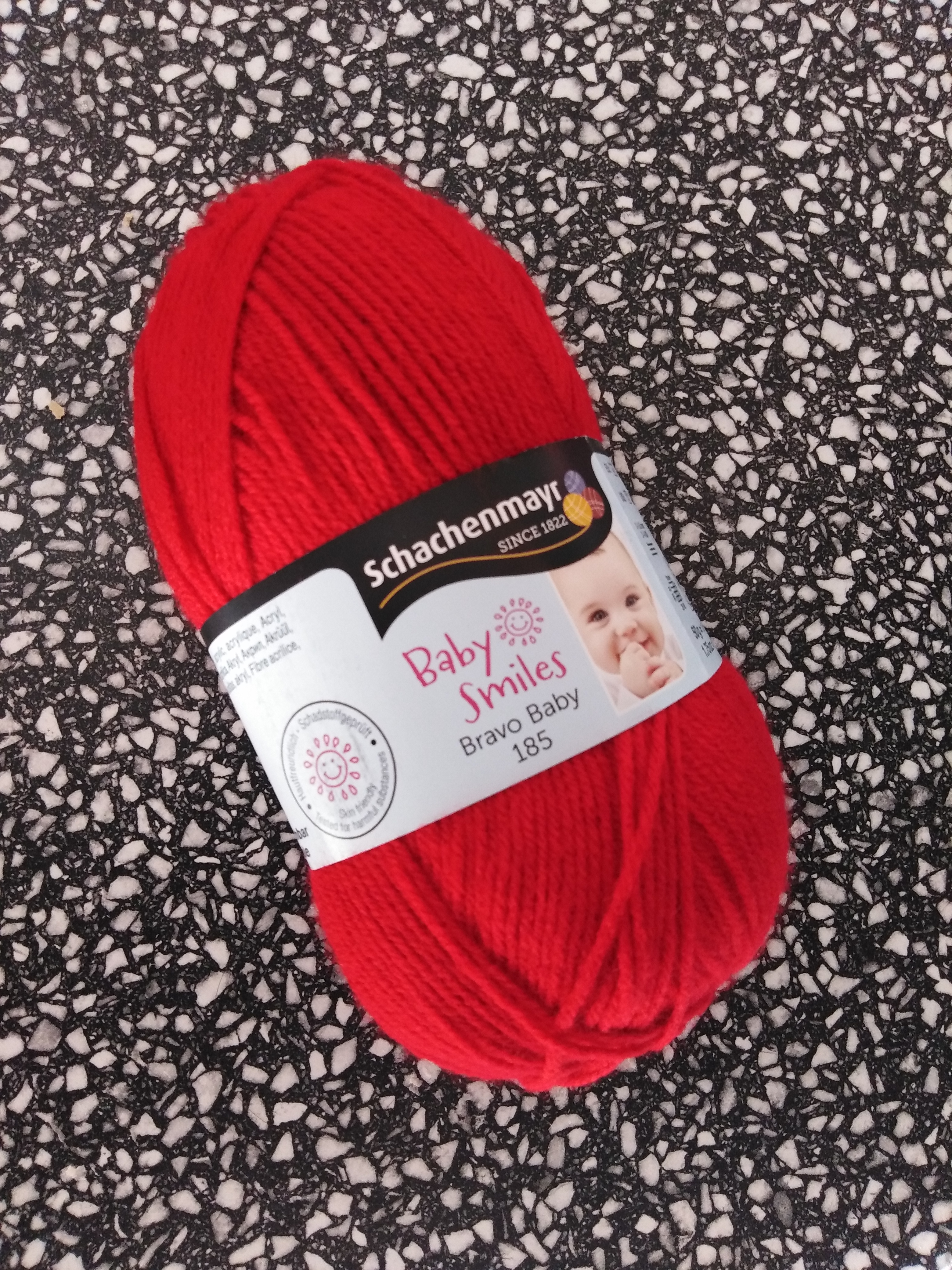 Příze Bravo Baby 185 červená 1030
