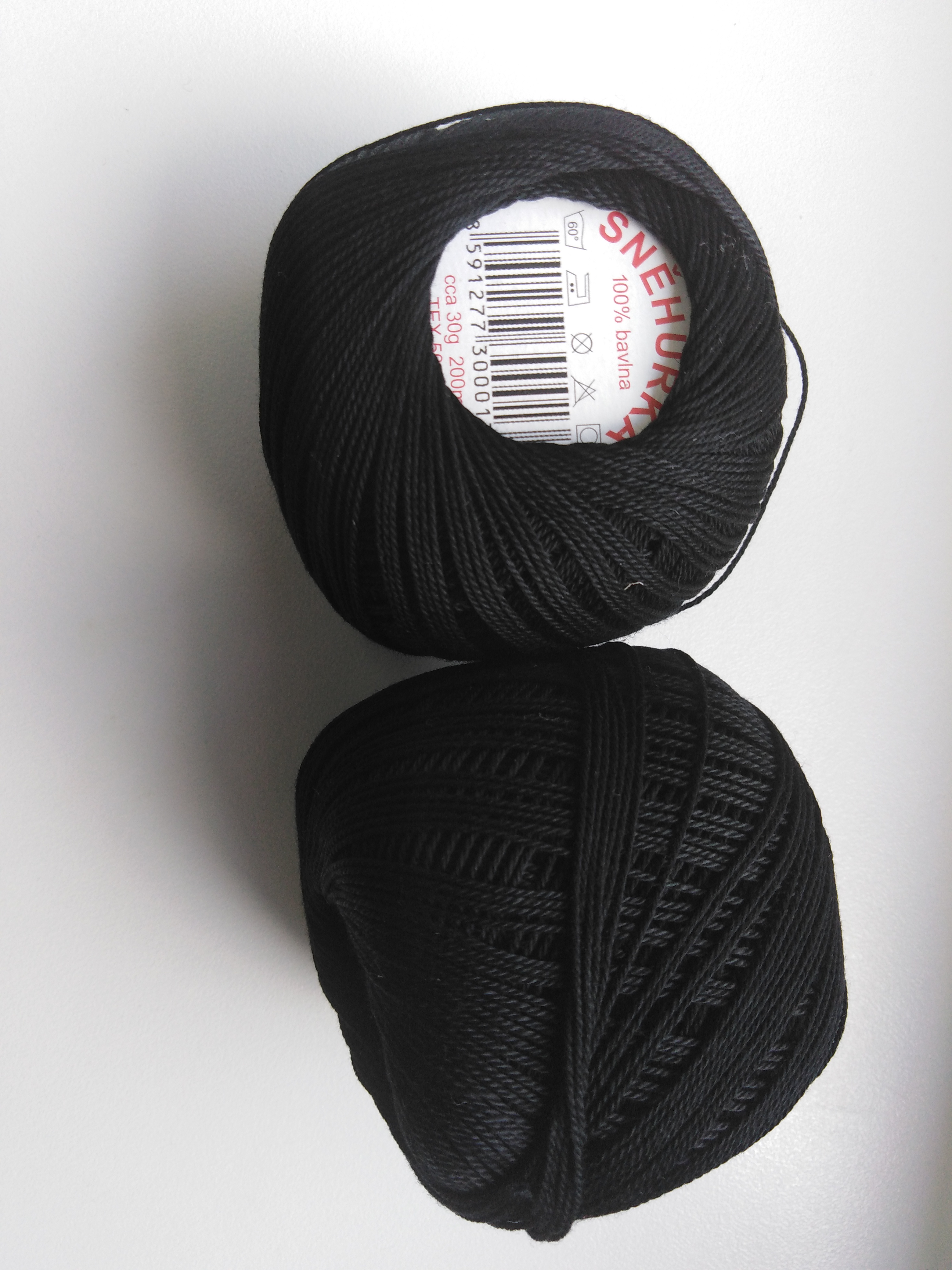 Příze Sněhurka černá 9994