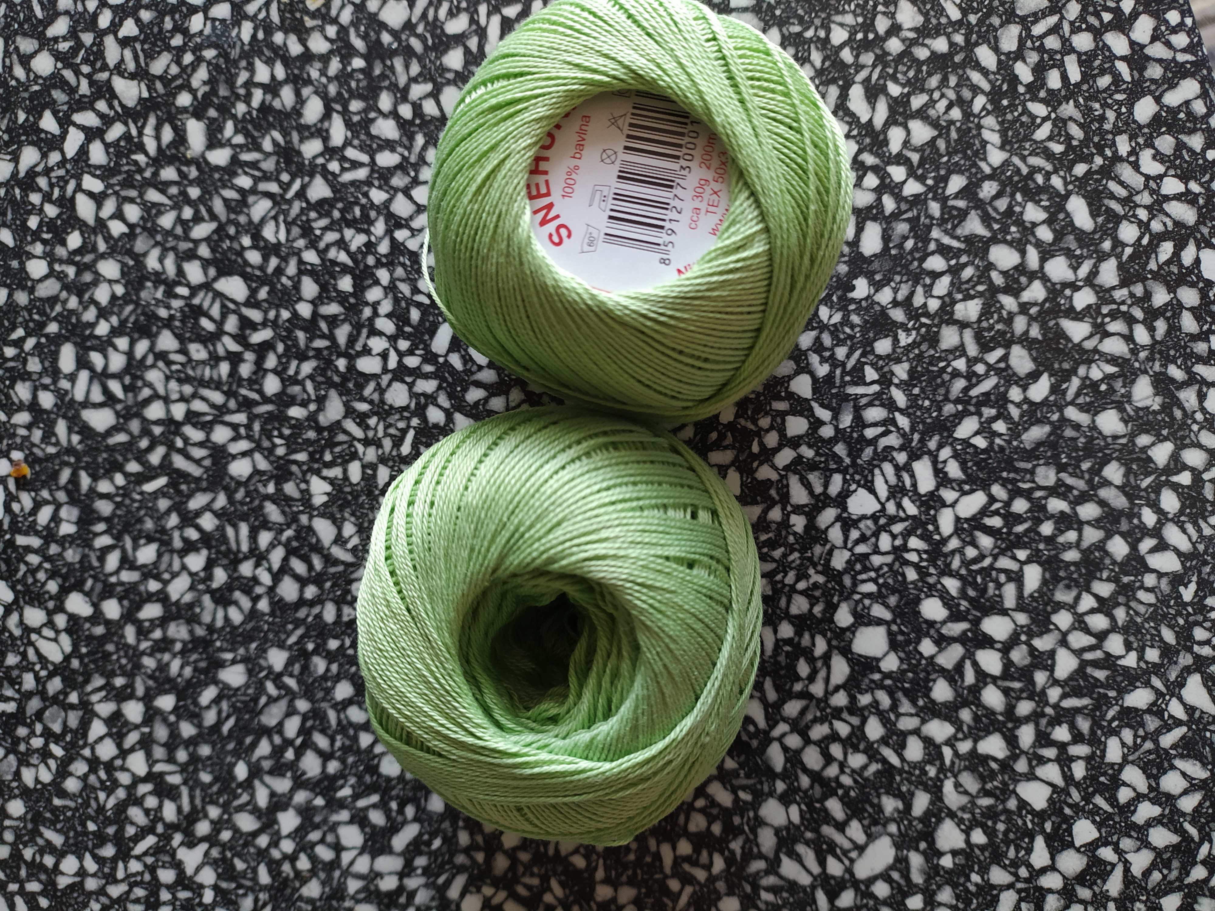 Příze Sněhurka světle zelená 6134