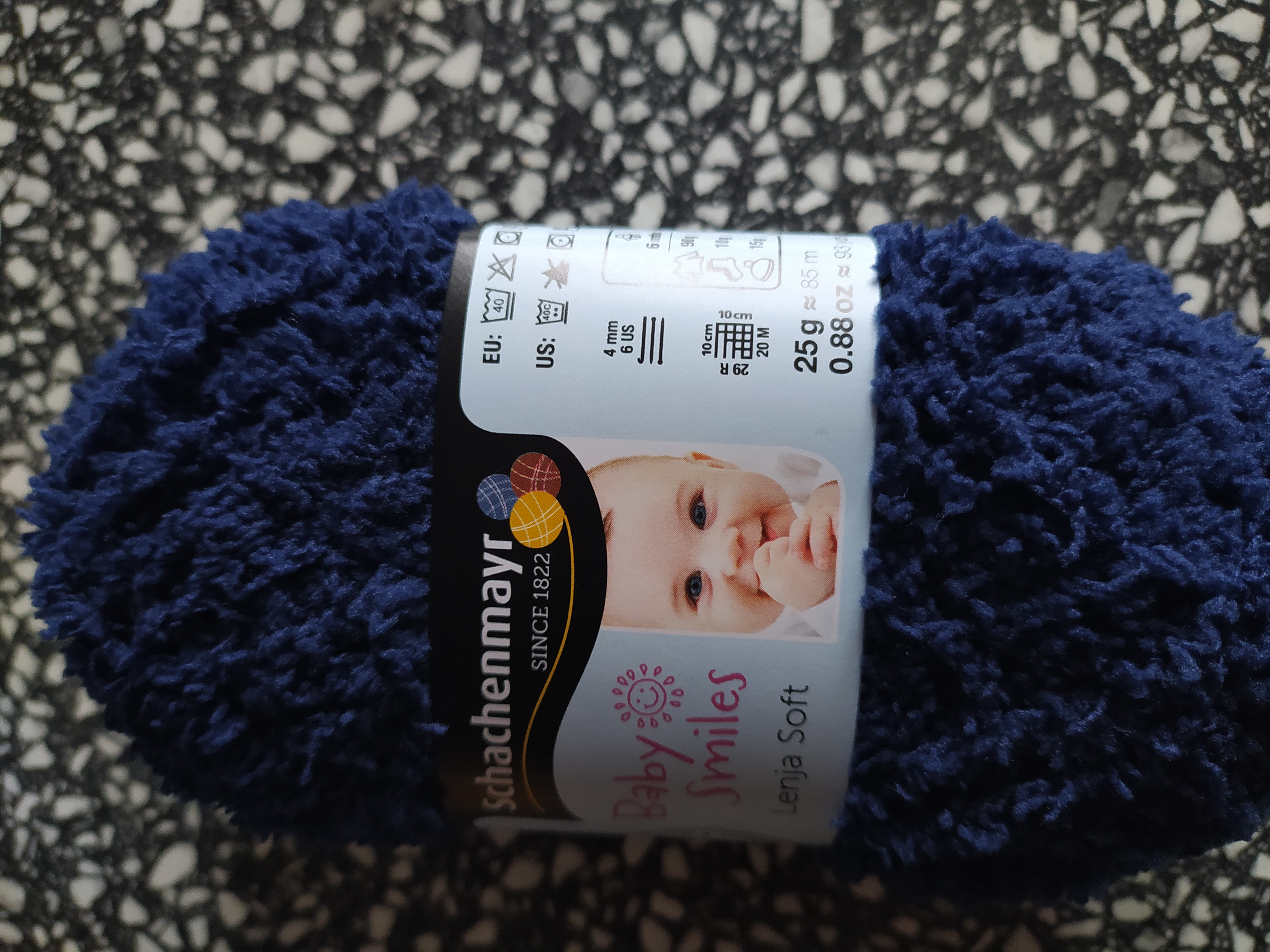 Příze Lenja Soft 25 g vlajková modrá 1050