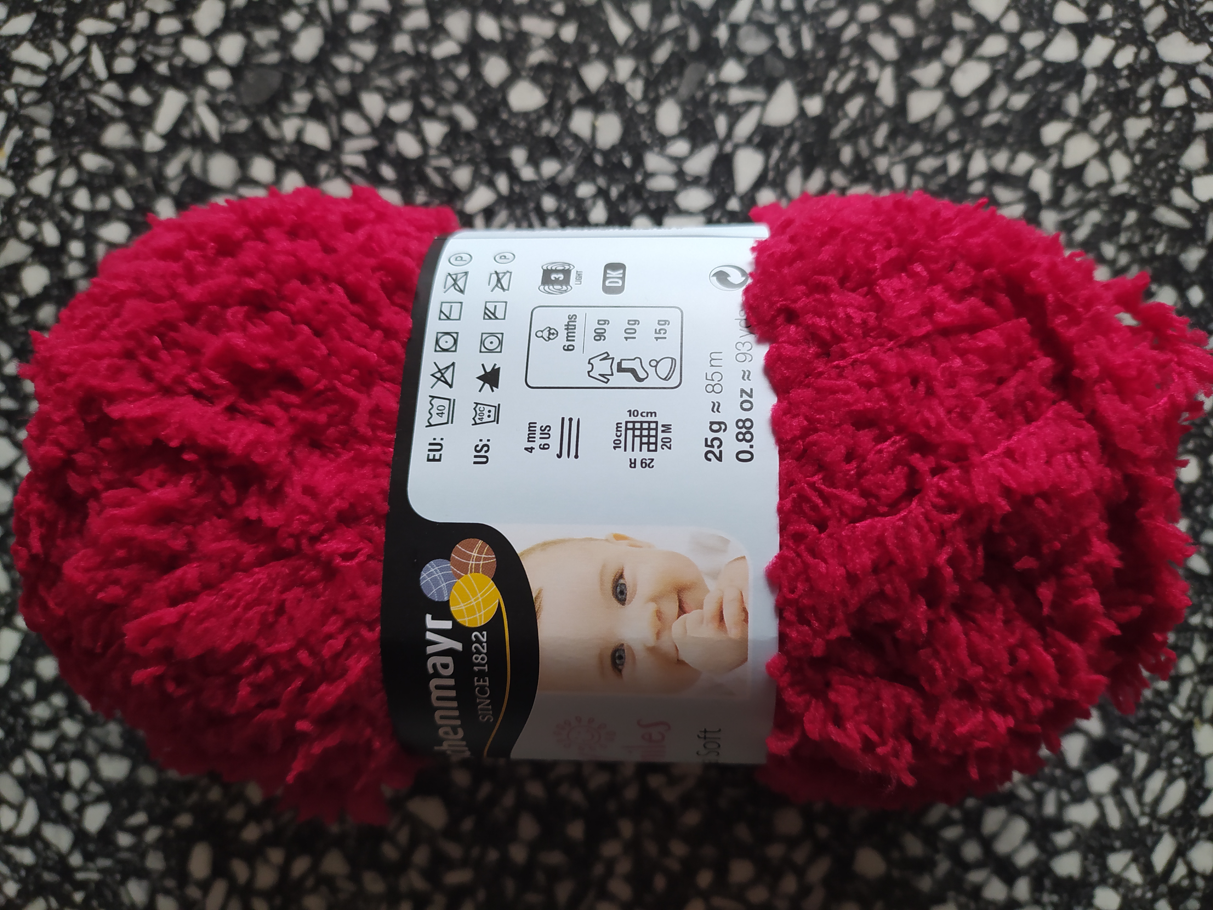 Příze Lenja Soft 25 g třešňová 1031