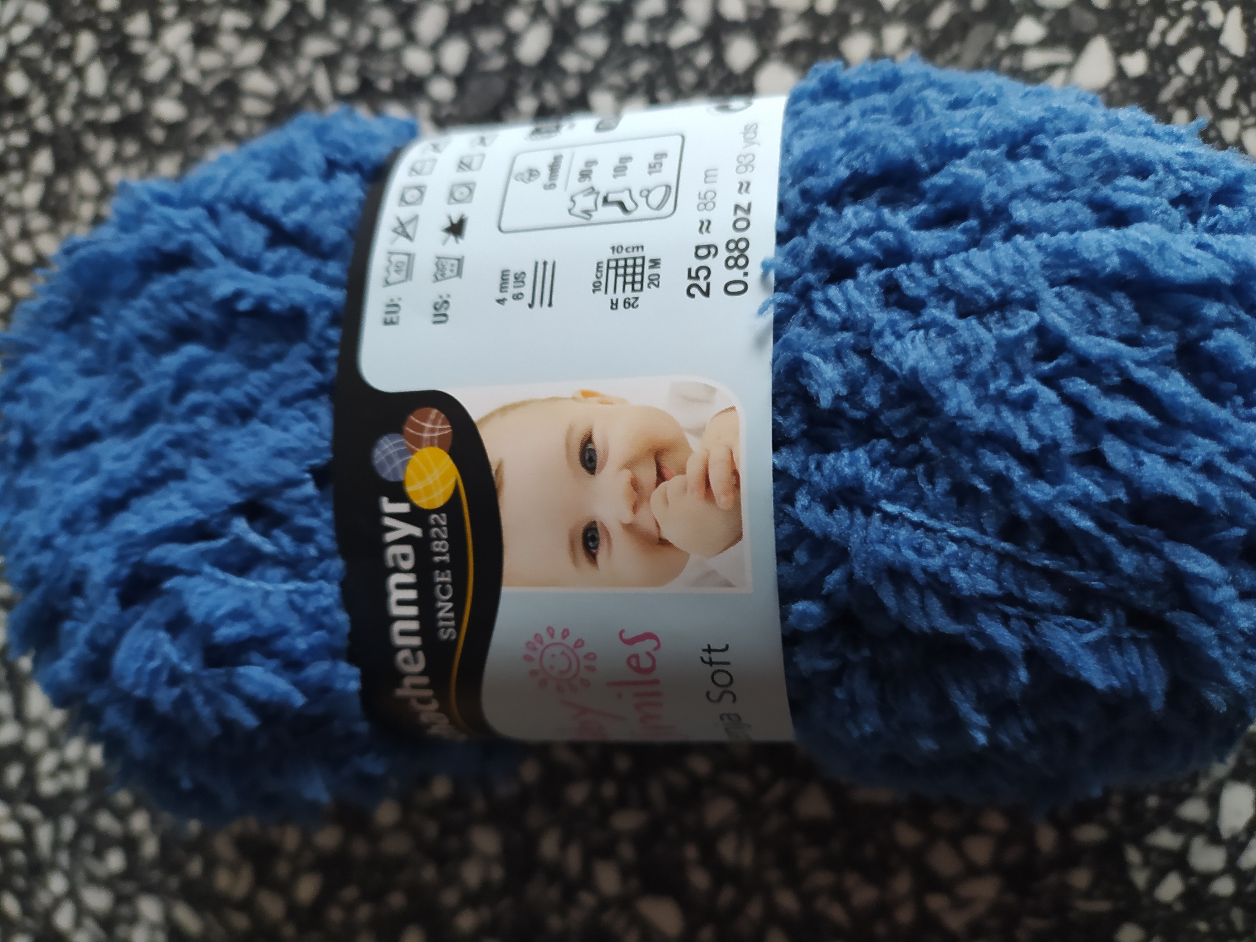 Příze Lenja Soft 25 g středně modrá 1052