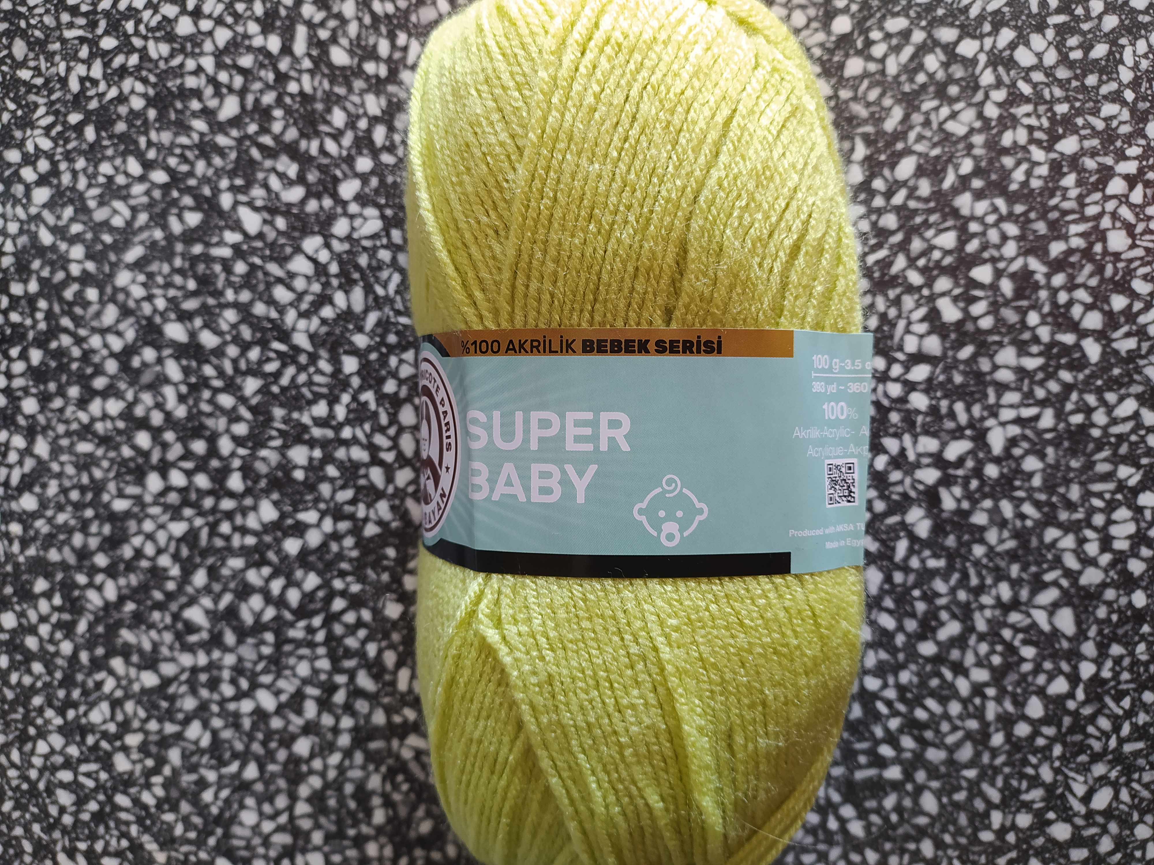 Příze Super Baby žlutozelená 064