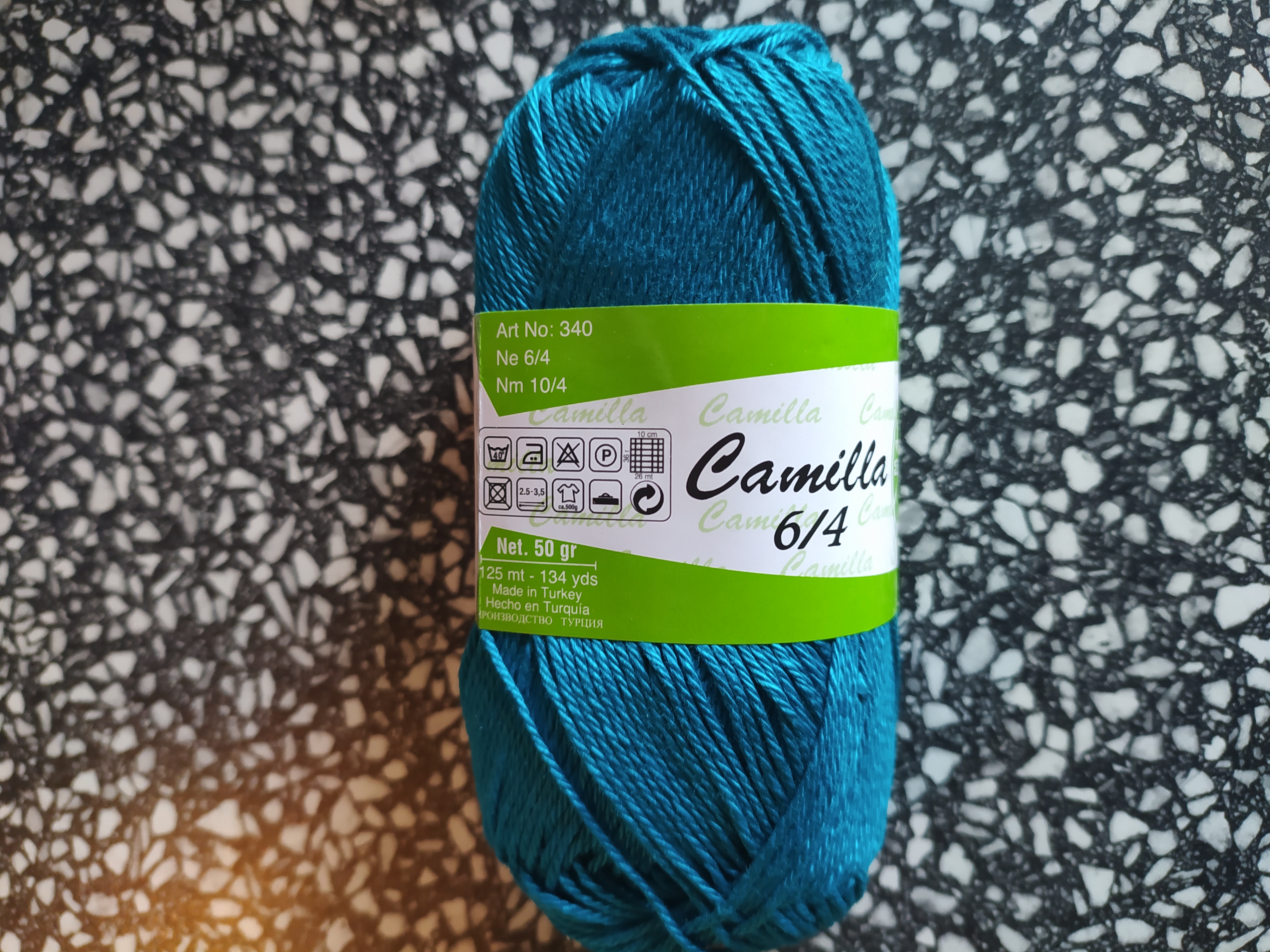 Příze Camilla tmavý tyrkys 4938