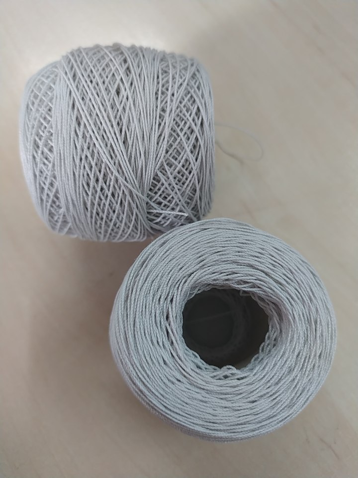 Háčkovací příze Kordonet 30 stříbřitá šedá 8114