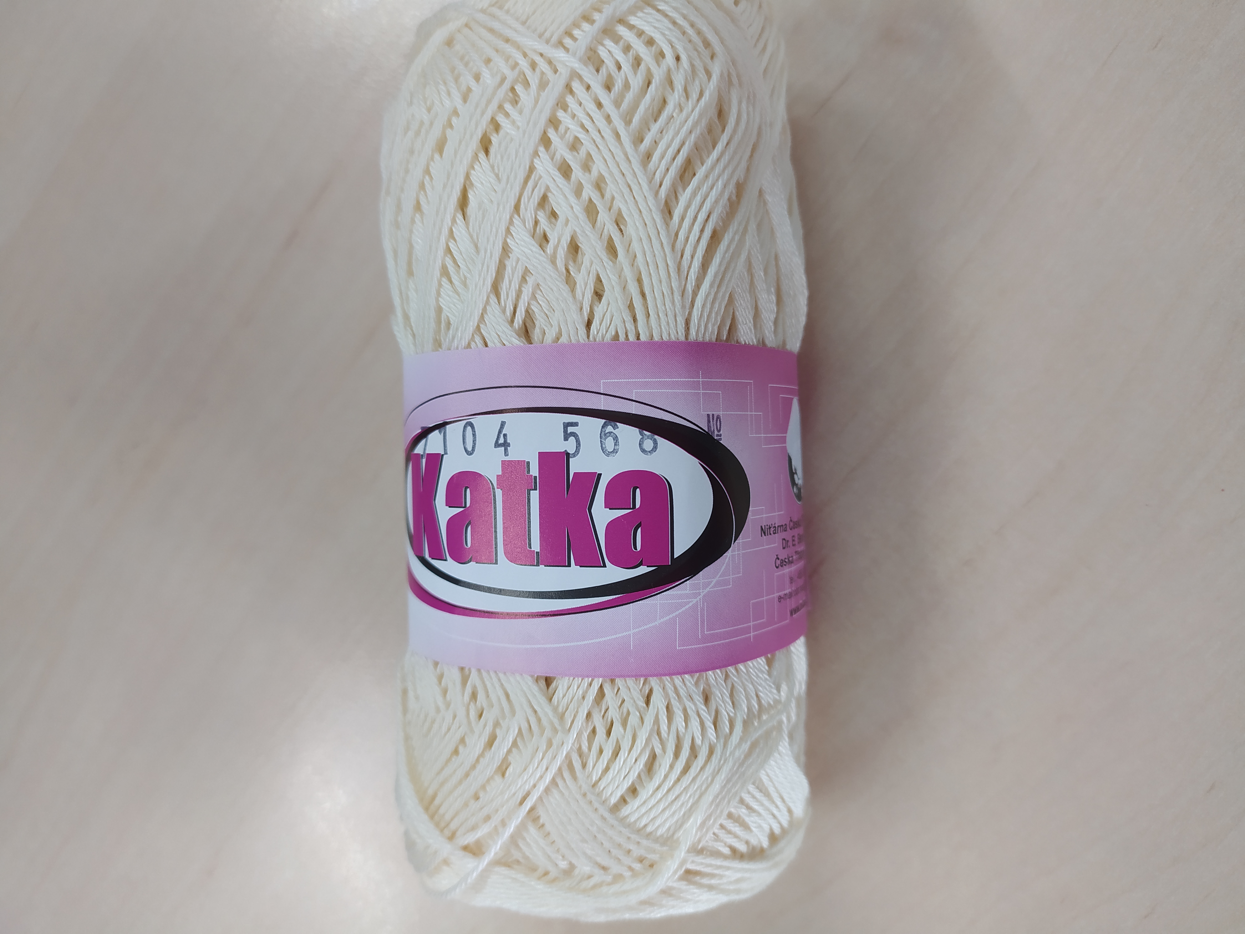 Příze Katka smetanová 7104