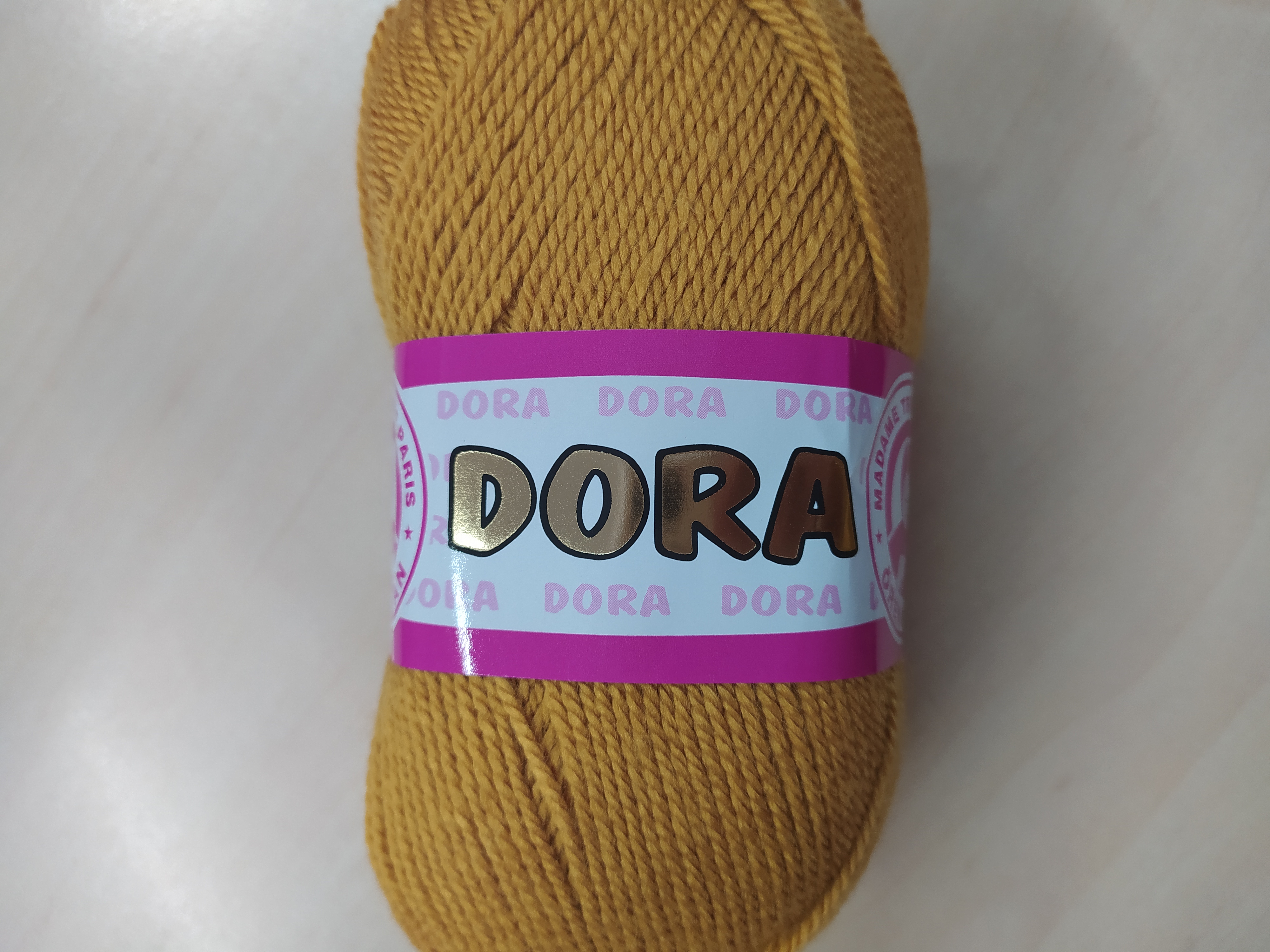 Příze Dora světlá hořčicová 115