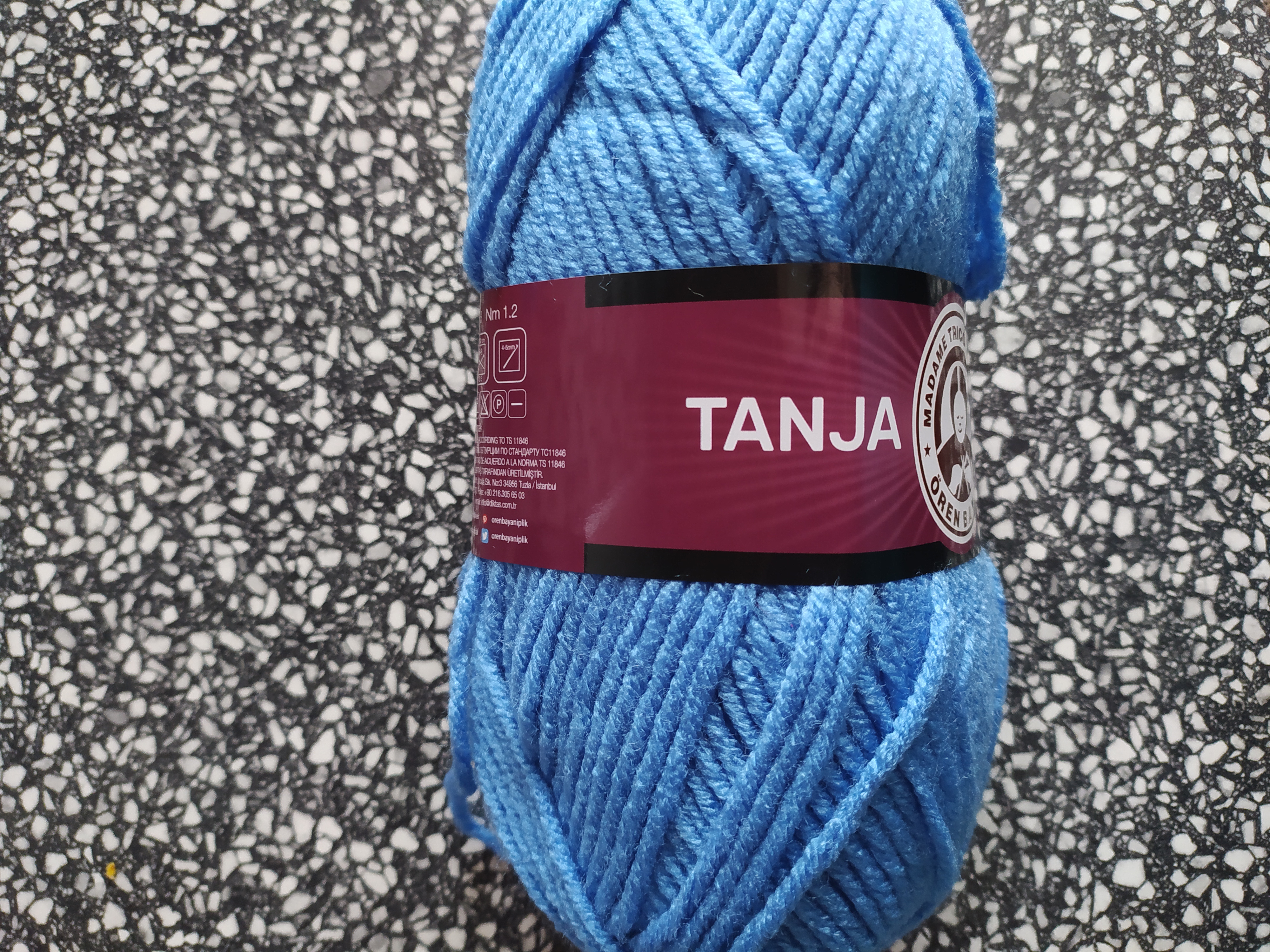 Příze Tango/Tanja střední modrá 015