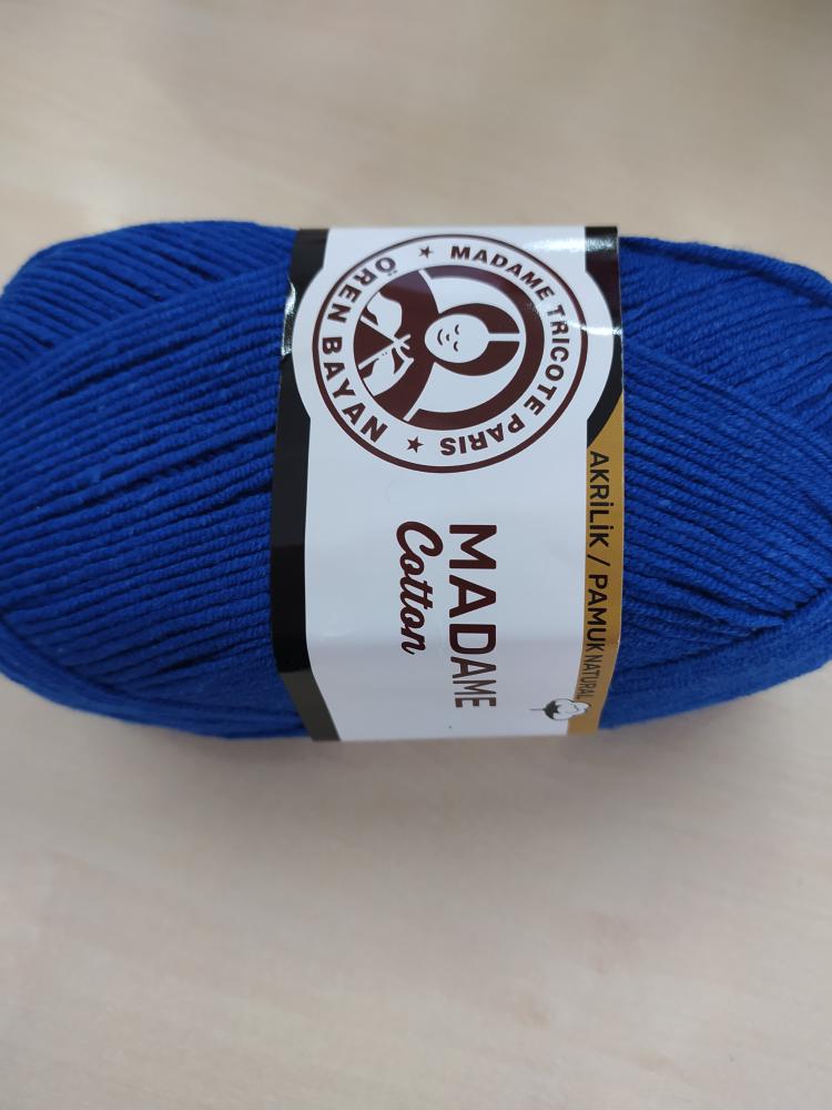 Příze Madame Cotton královská modrá 012