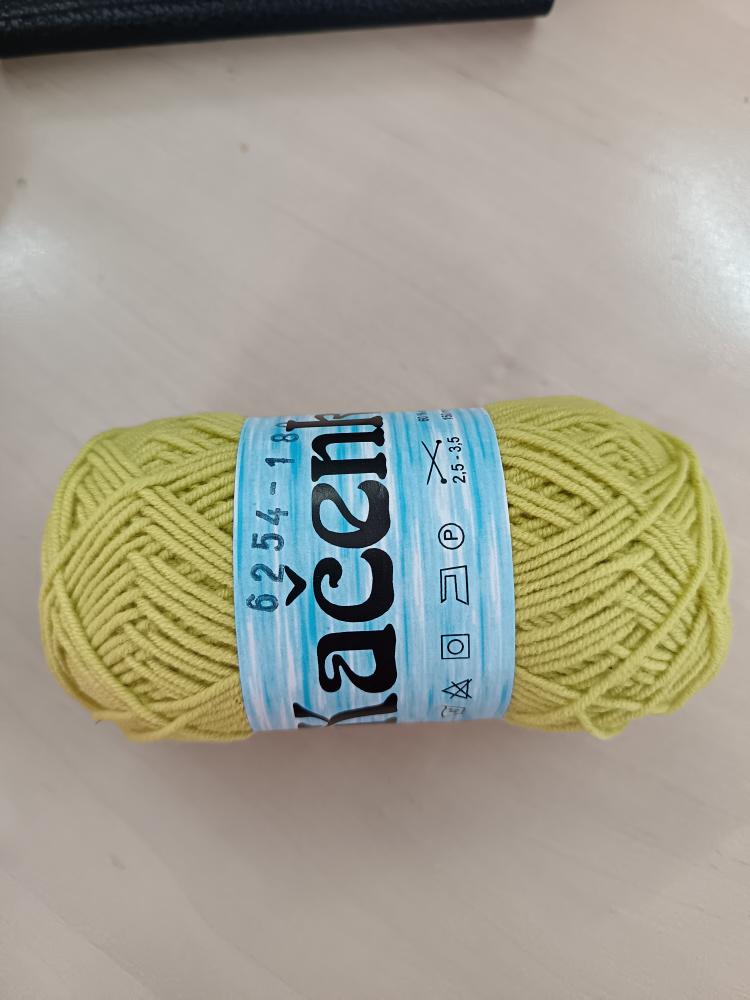 Příze Kačenka žlutozelená 6254