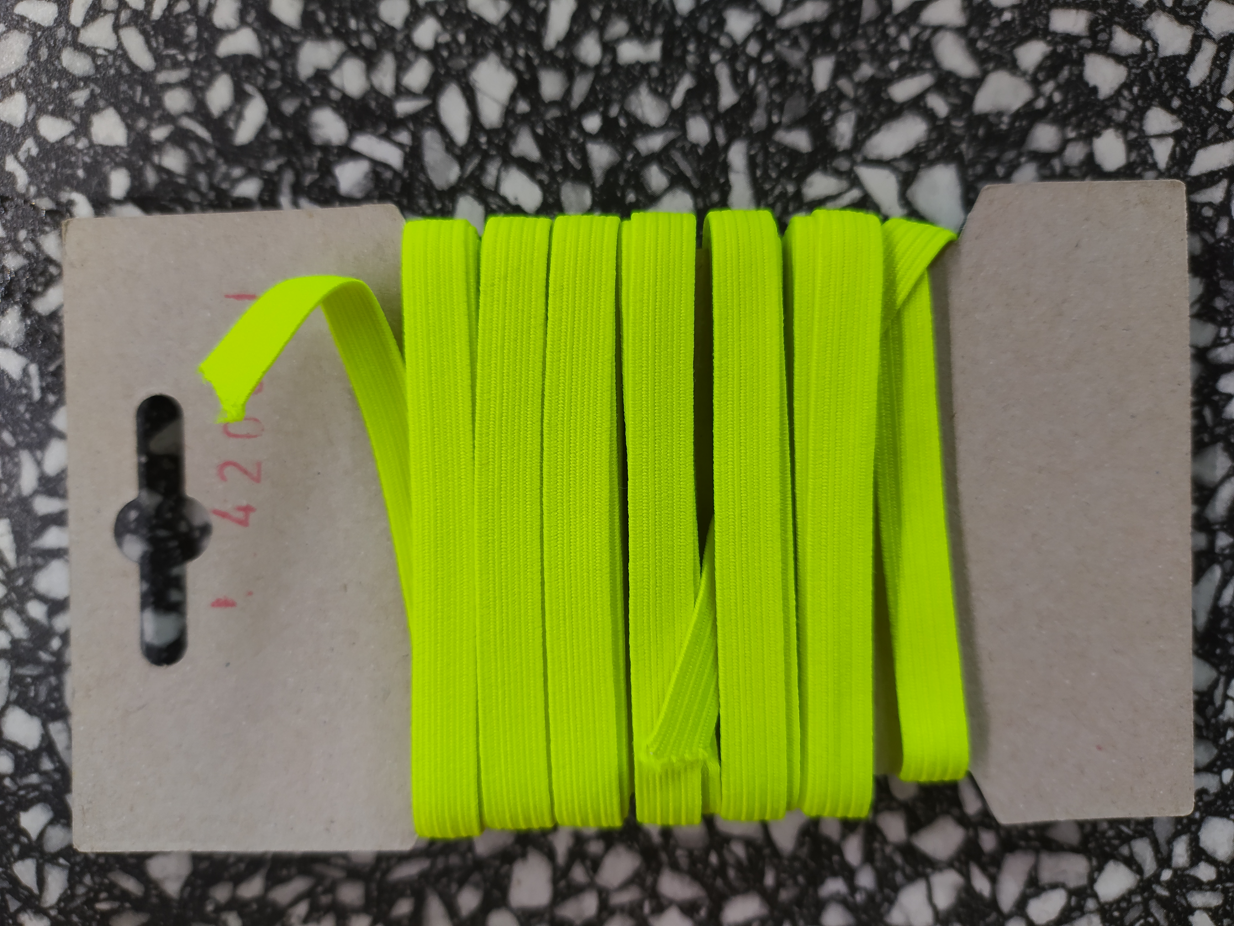 Pruženka 6,6 mm - karta 5 reflexní žlutá