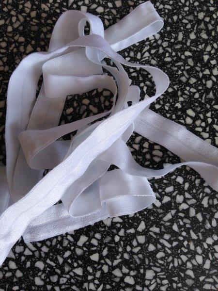 Pruženka lemovací půlená 19 mm bílá