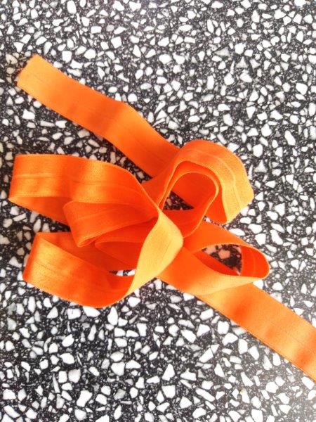 Pruženka lemovací půlená 19 mm oranžová