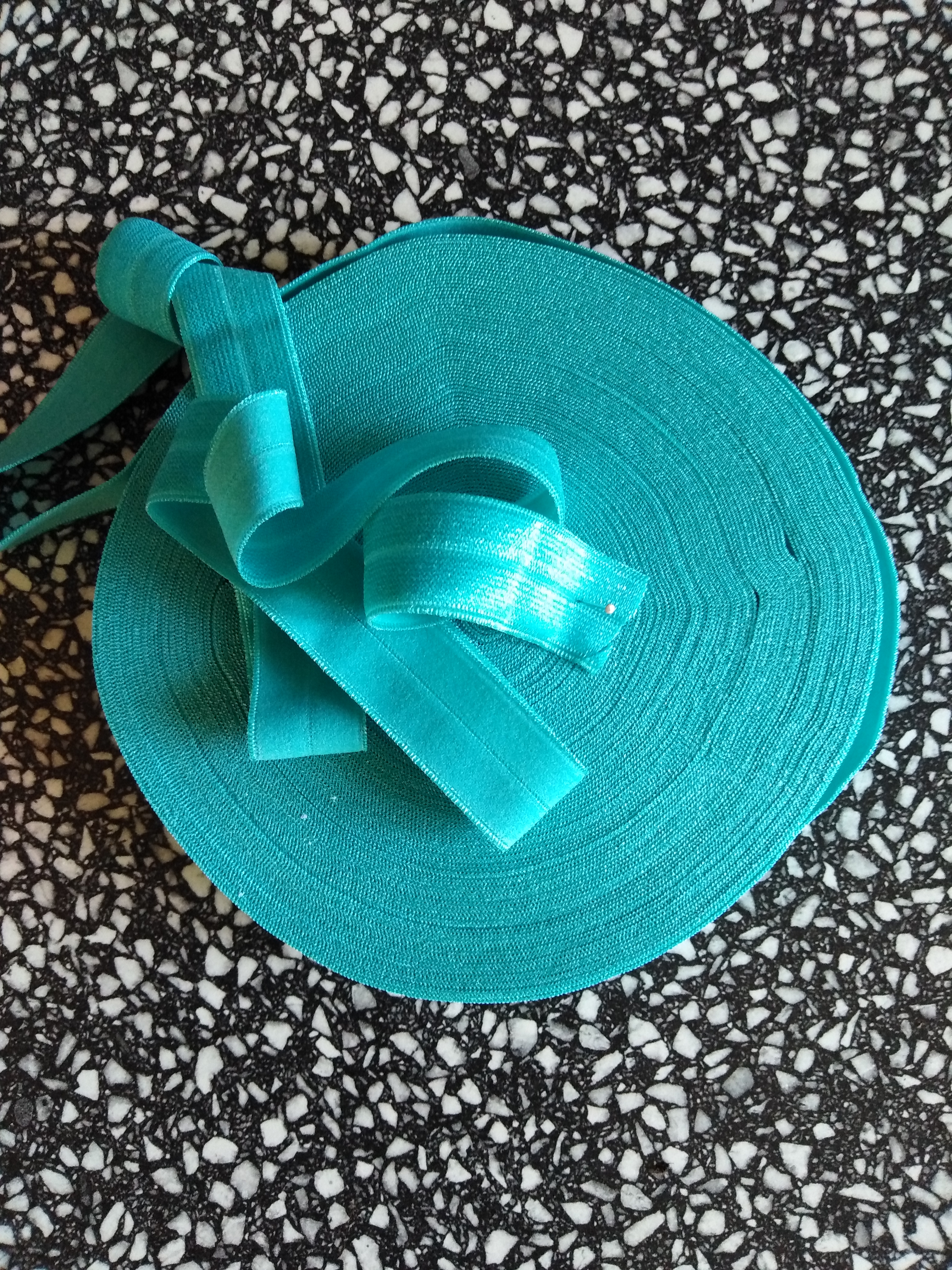 Pruženka lemovací půlená 19 mm zelený tyrkys