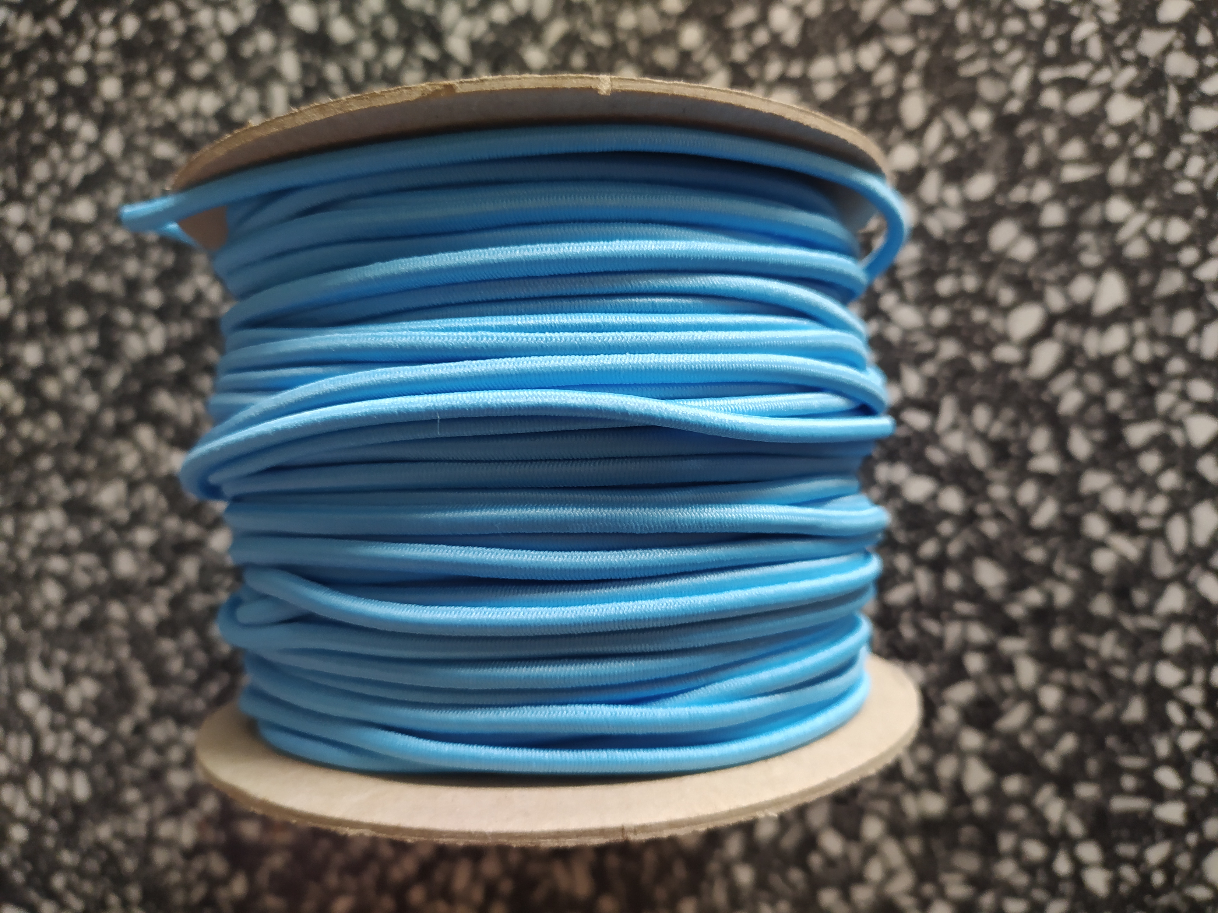 Klobouková guma 3 mm - světle modrá