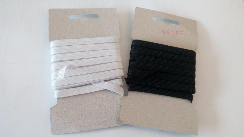 Pruženka 6,6 mm - karta 5 m černá