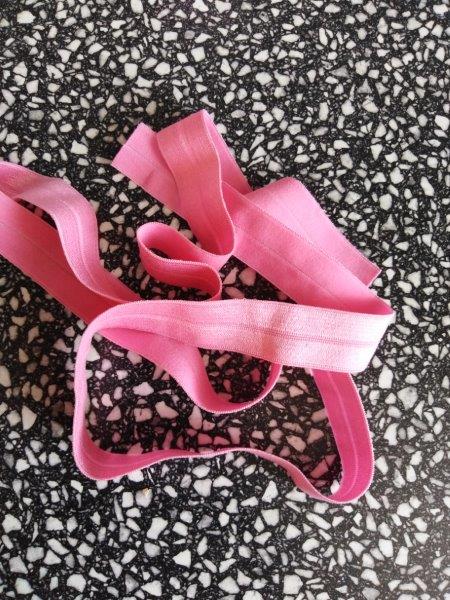 Pruženka lemovací půlená 19 mm růžová